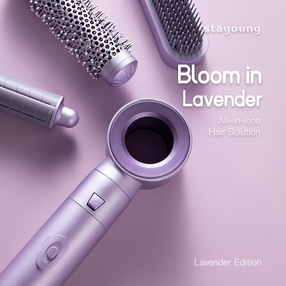 【Lavender】STAYOUNG 5 in 1 Hair Styler C1 Plus Lavender