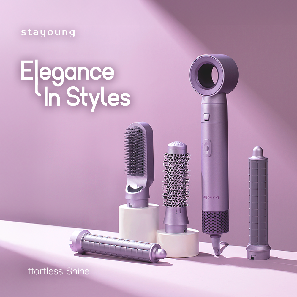 【Lavender】STAYOUNG 5 in 1 Hair Styler C1 Plus Lavender
