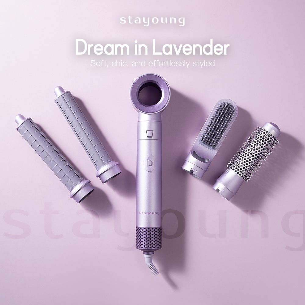 【Lavender】STAYOUNG 5 in 1 Hair Styler C1 Plus Lavender