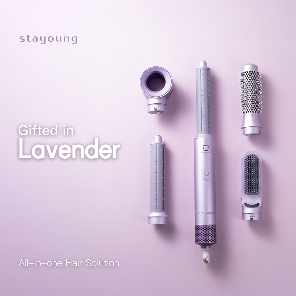 【Lavender】STAYOUNG 5 in 1 Hair Styler C1 Plus Lavender