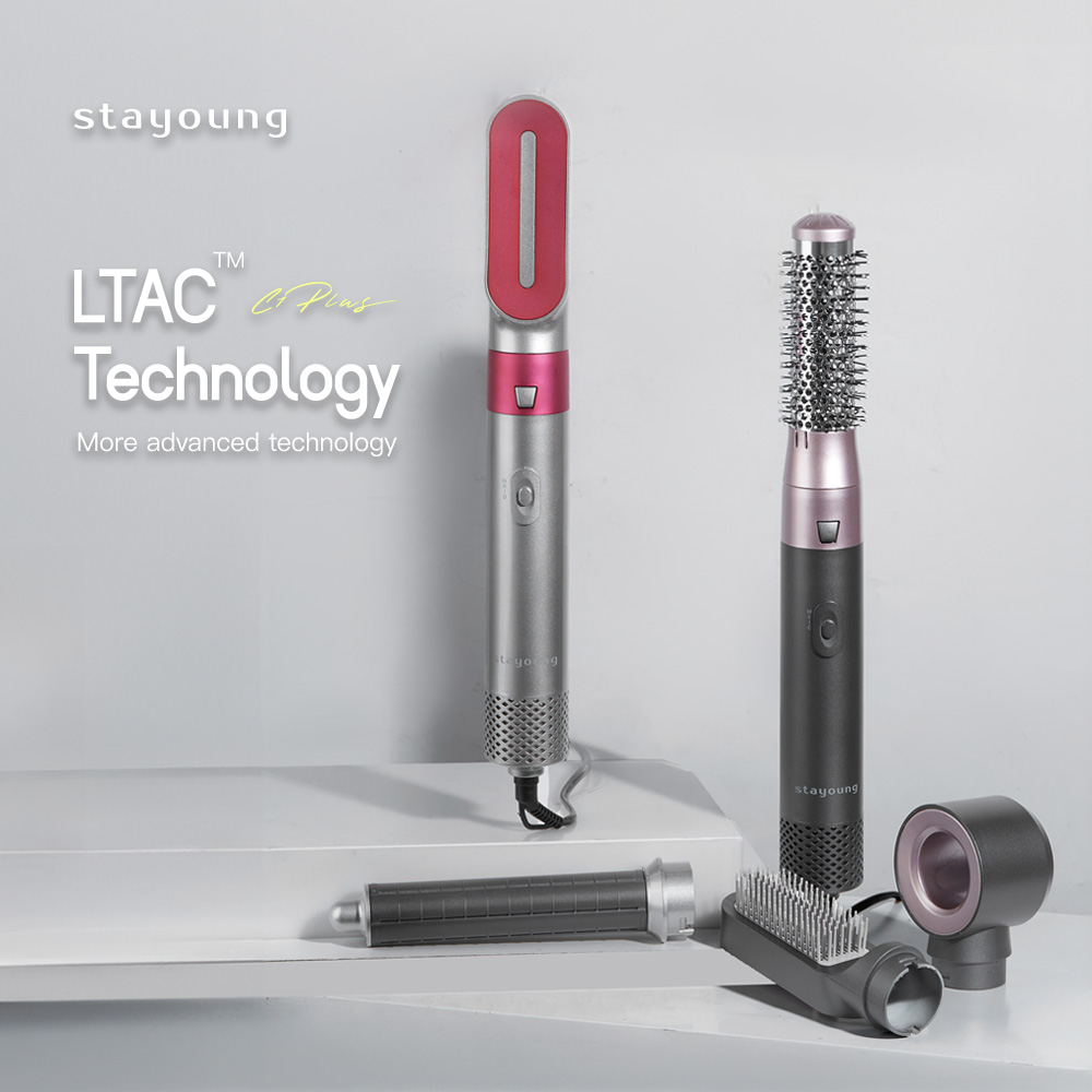 STAYOUNG 5 In 1 Hair STyler C1 Hair Curler Automatic Hair Straighteners Electric Hair Styler Hair Dryers Blow Dryer Brush Dry & Wet Curling Iron Set 5 in 1 accessories Hair Tool