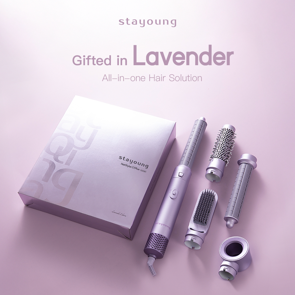 【Lavender】STAYOUNG 5 in 1 Hair Styler C1 Plus Lavender