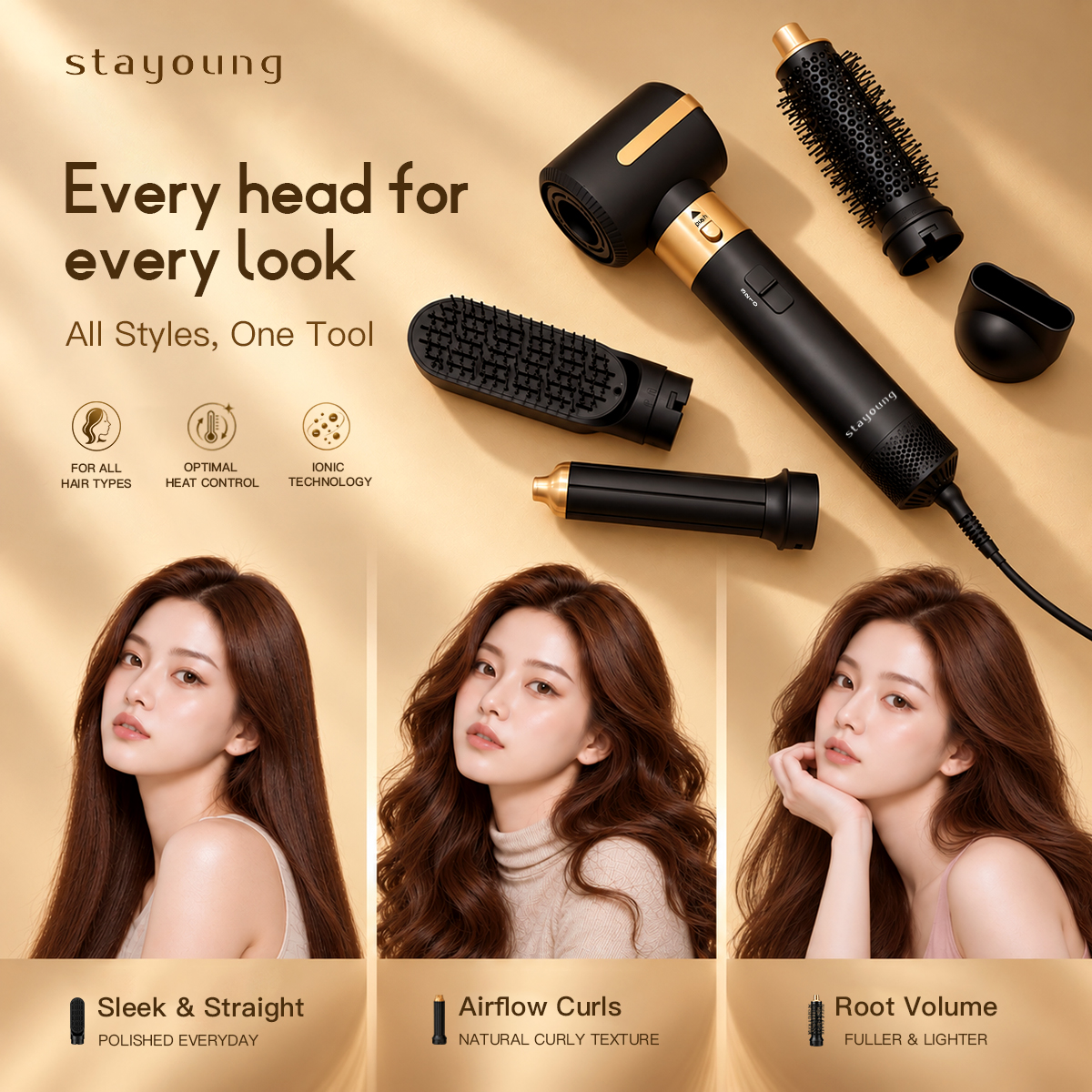【7in1 pro】STAYOUNG  7in1 Hair Styler Pro