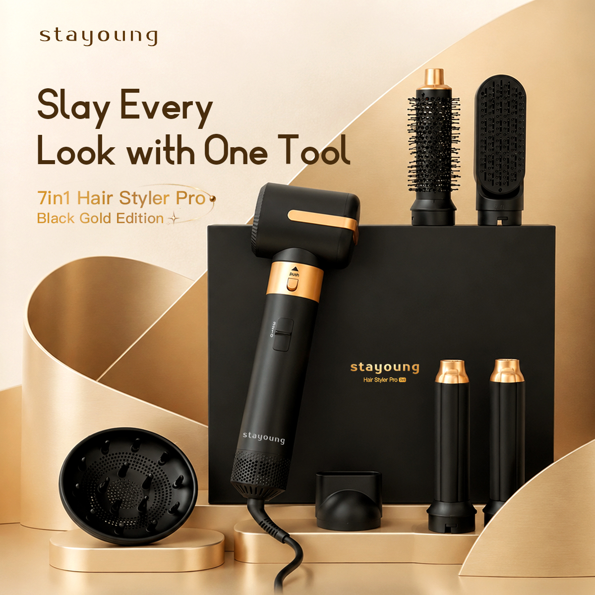 【7in1 pro】STAYOUNG  7in1 Hair Styler Pro