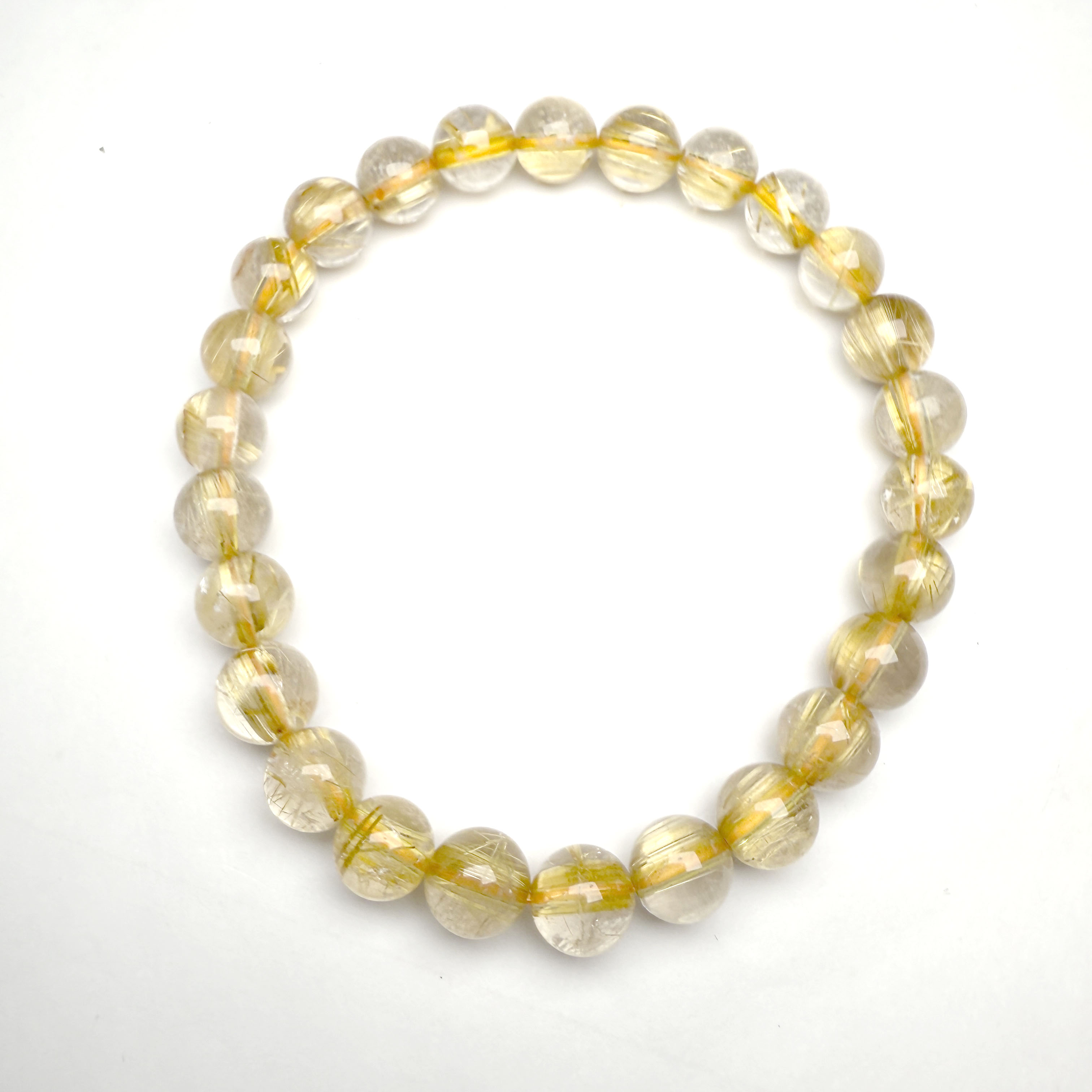 Golden Rutilated Quartz Bracelet AA Grade - 8mm
