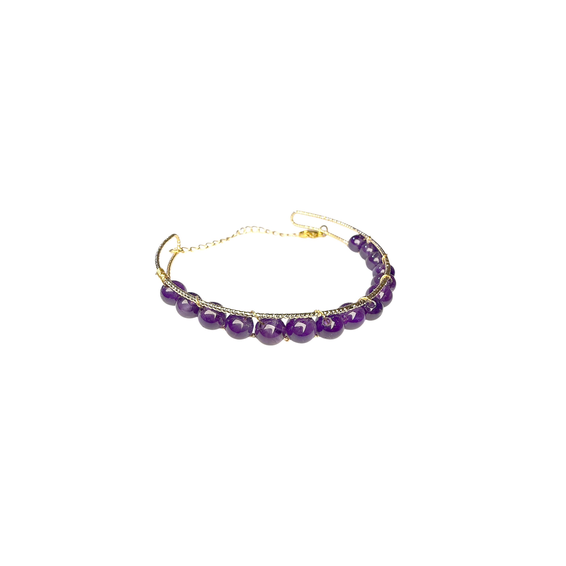 Amethyst Chain Bracelet 