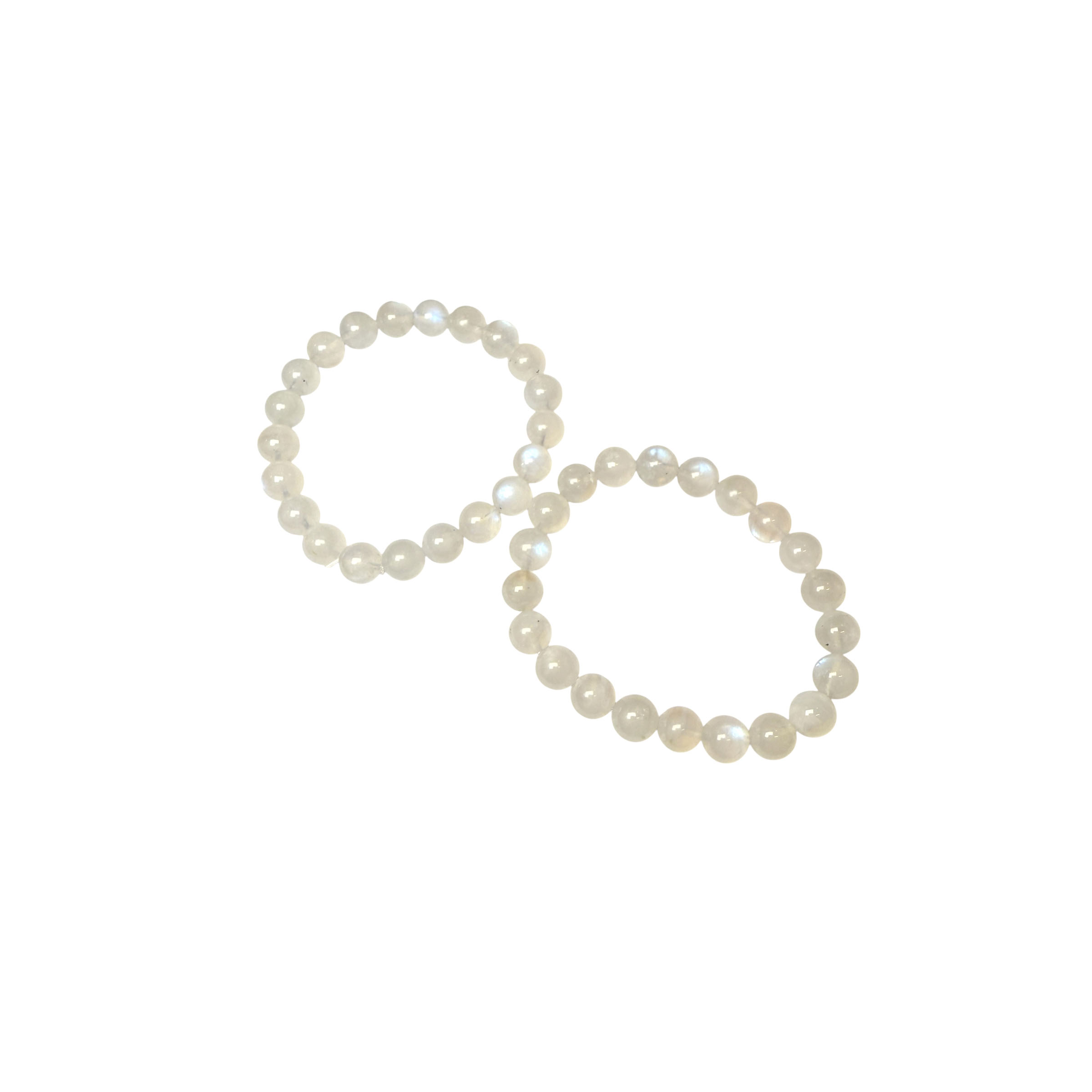 Blue Moonstone Bracelet  - 4mm, 5mm, 8mm, 10mm