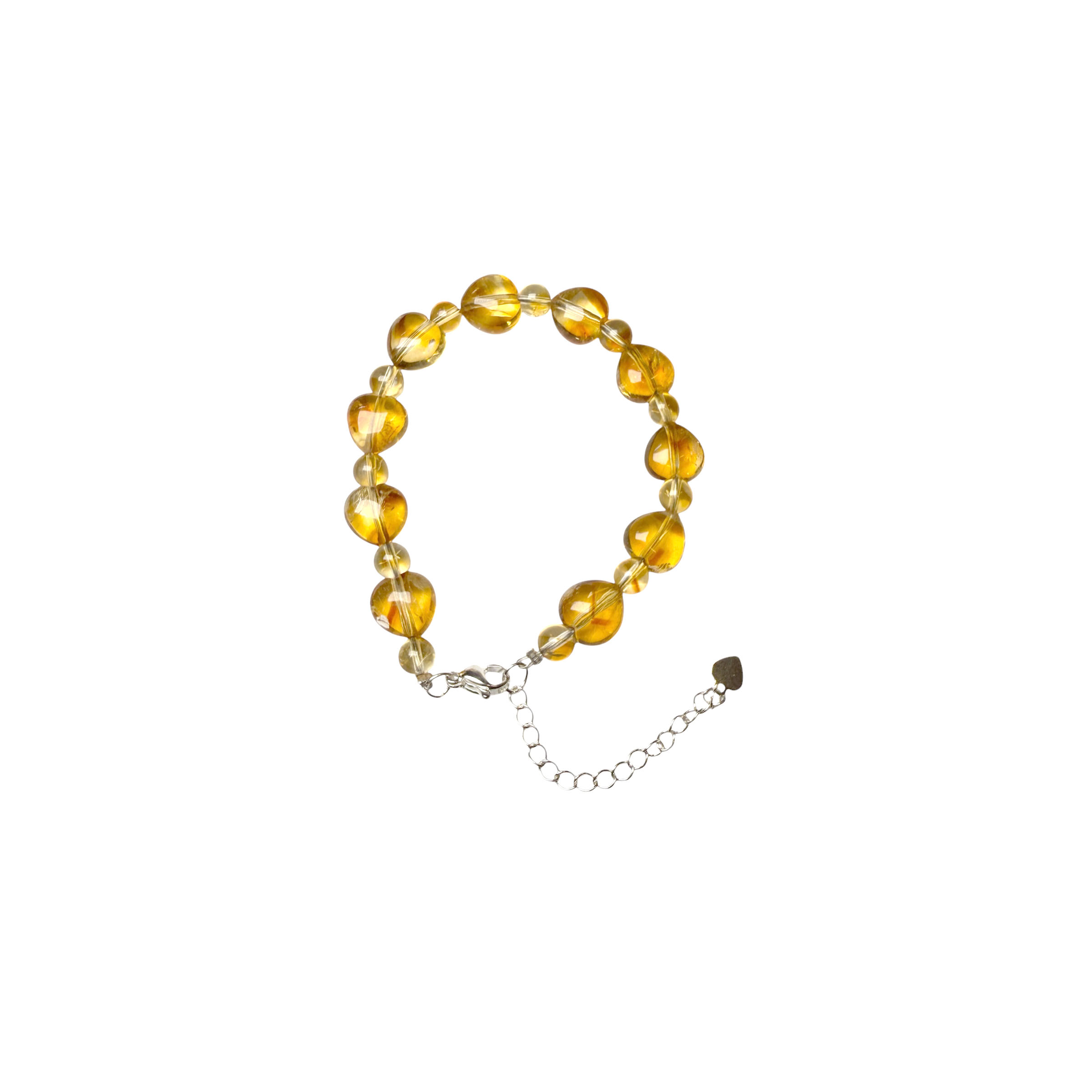 Heat Treated Citrine Bracelet (Heart)