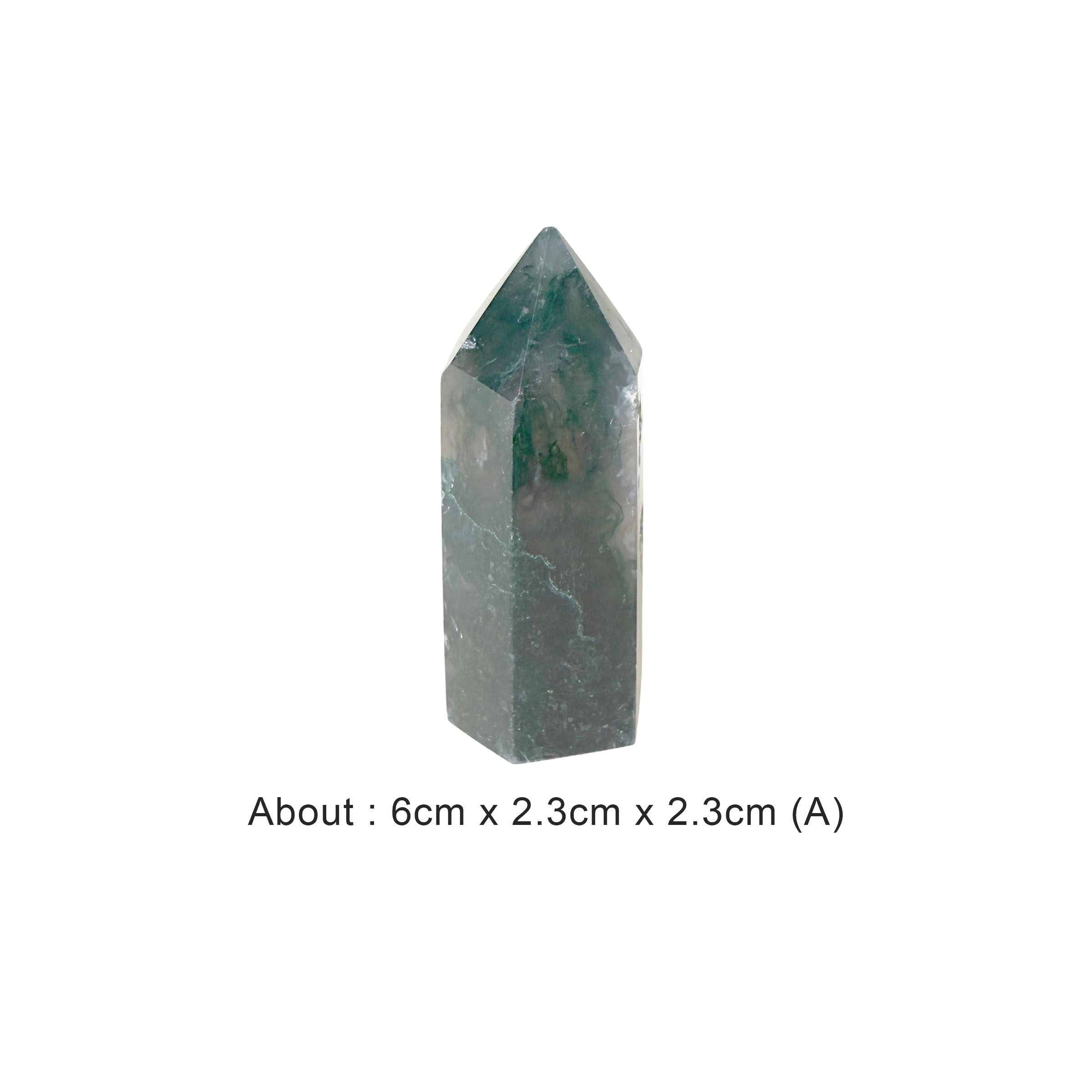 Moss Agate (Indian Agate) Pointer 