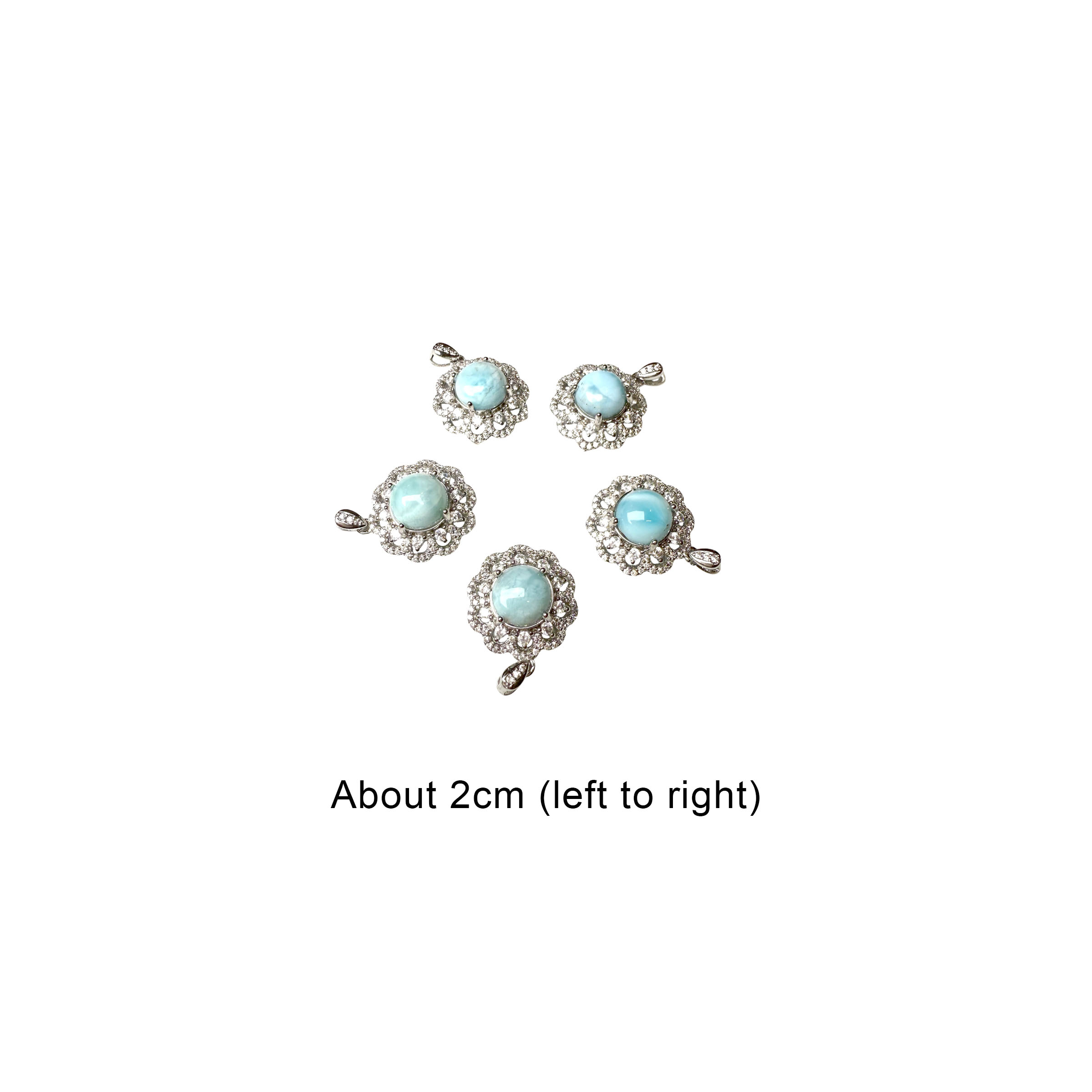 Larimar Pendant (Plated)