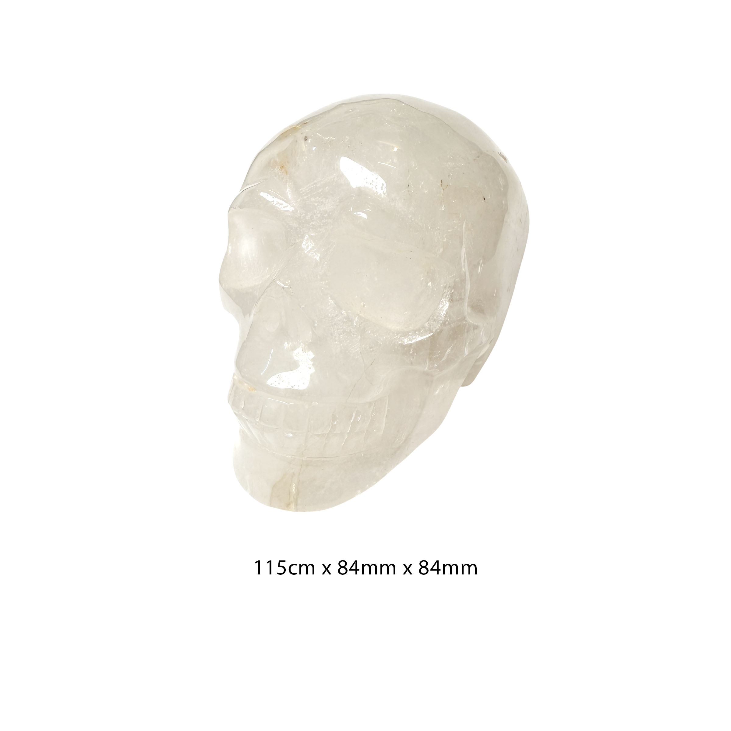 Skull - Clear Quartz, Rose Quartz