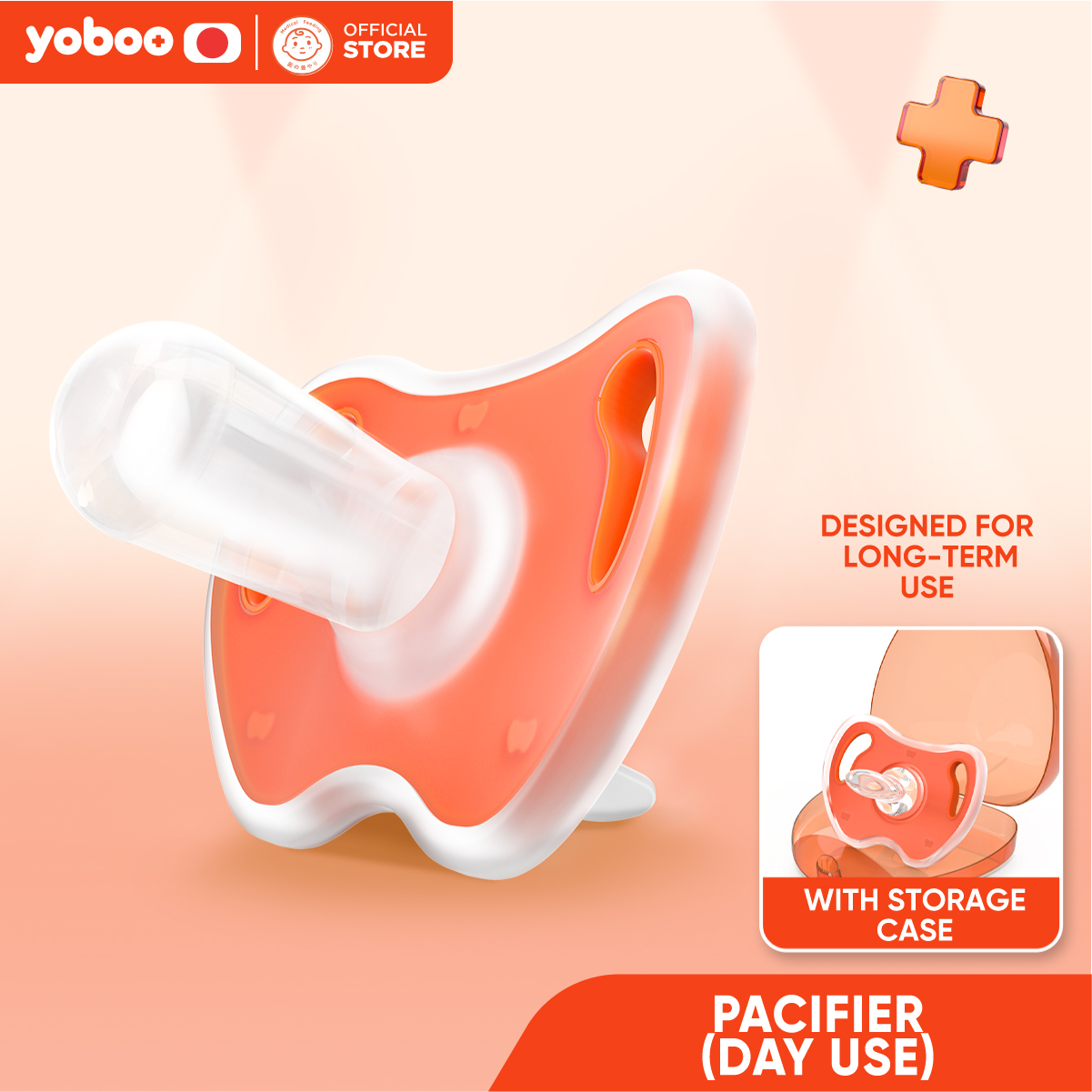 Yoboo Pacifier | Silicone Material | Ergonomic Design | Antibacterial