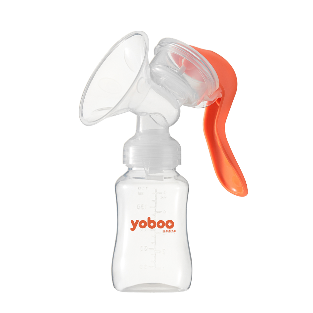 Yoboo Manual Breast Pump-Light 1-step breastfeeding Easy-to-use 150ML Feeding Bottle Portable