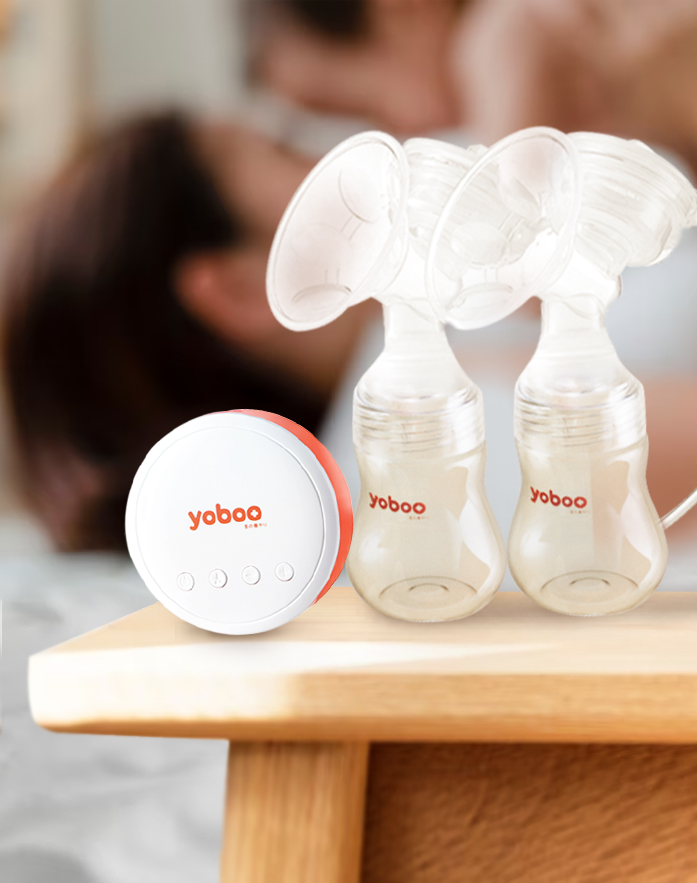 yoboo Portable Wireless Electric Breast Pump, Compact Electric