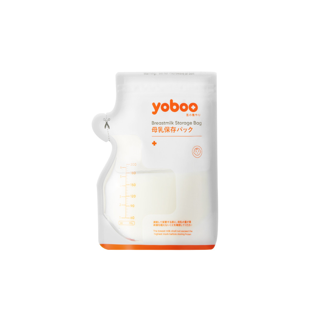 Yoboo Breast Milk Storage Bags 30PCS Zip Lock 200ML Clean Standable Design Double Sealing Strips