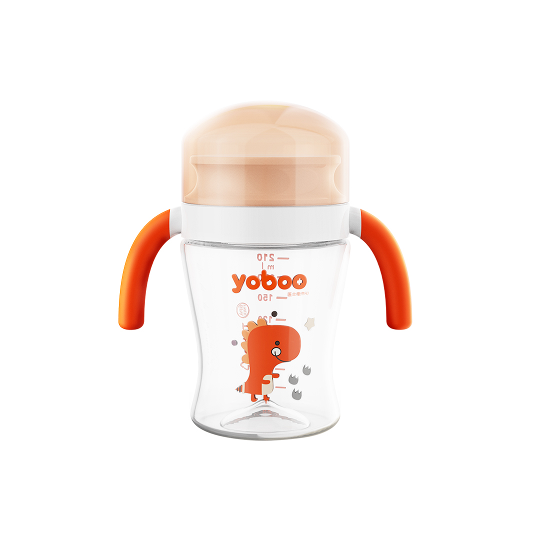 Yoboo Flat Lid Toddler Sippy Cup | Easy to grip | Anti-leak | Durable