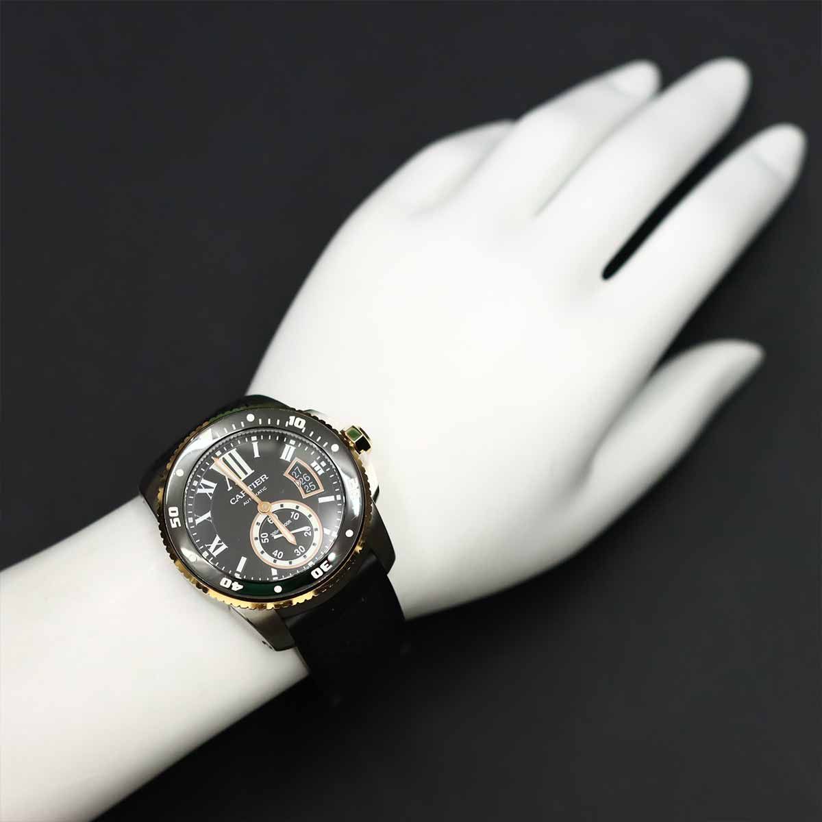 カルティエ Cartier カリブル ドゥ カルティエ ダイバー コンビ W7100055 メンズ 腕時計 K18PG 