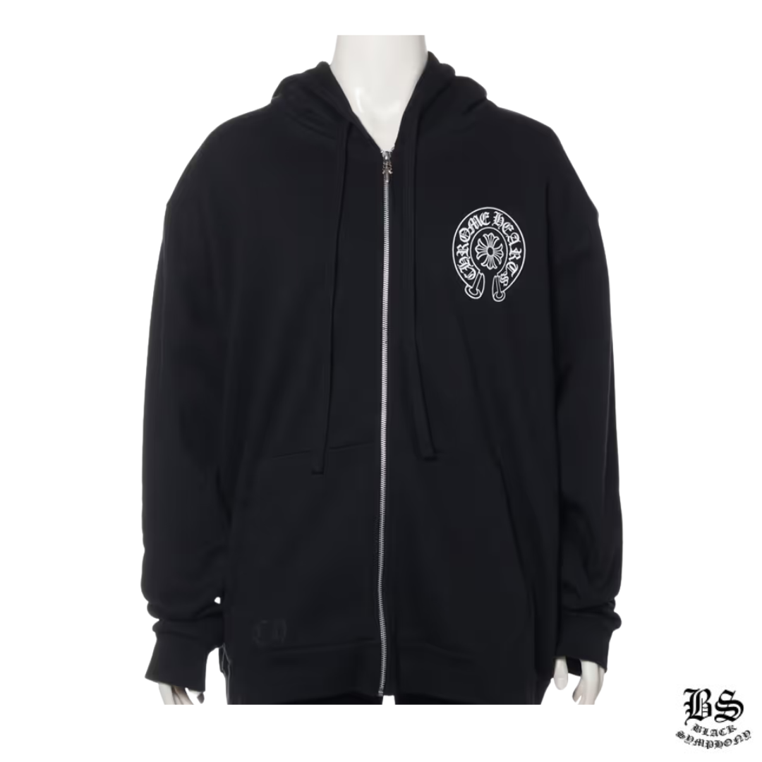 クロムハーツ パーカー コットン  ブラック ホースシュー マイアミ限定