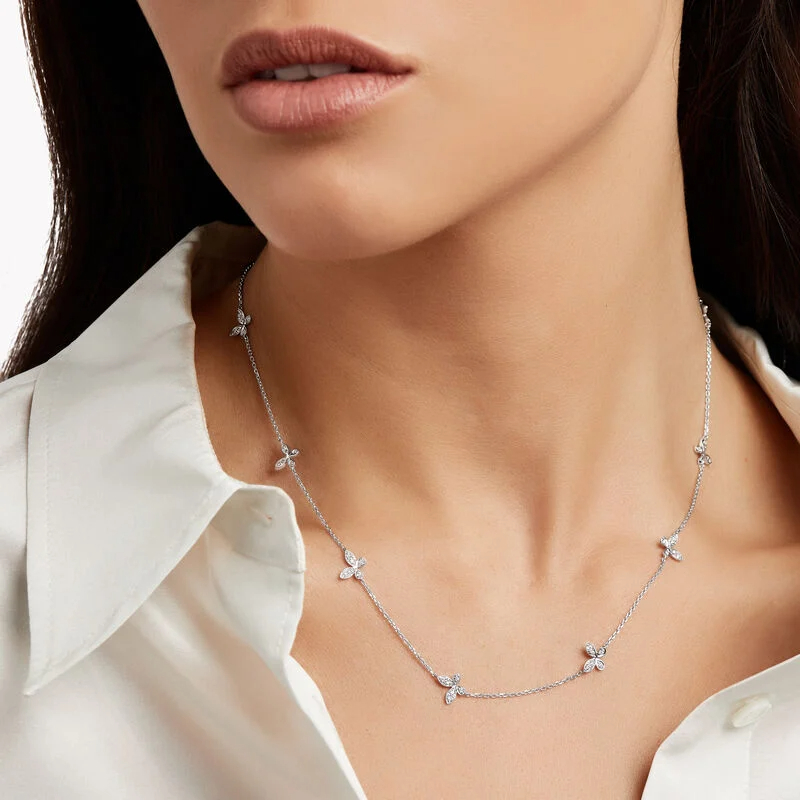 GRAFF グラフ パヴェ バタフライ ダイヤモンド プティ ネックレス