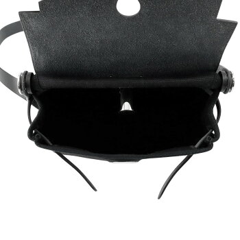 Herbag Zip 20 エールバック ミニショルダー ブラック　/シルバー金具 トワルアッシュヴァイキング/ヴァッシュハンター W刻印 