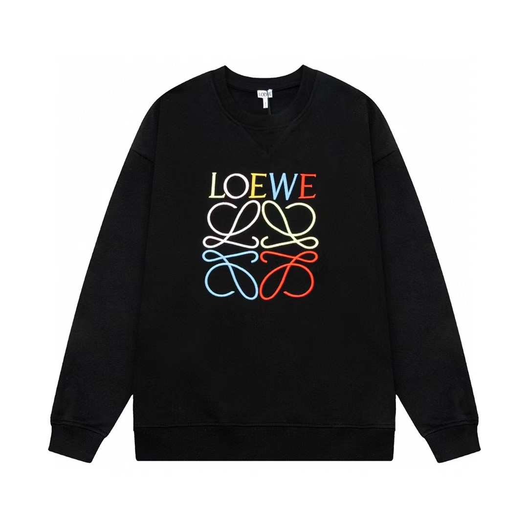 LOEWE ロエベ トレーナー アナグラムレディース スウェットシャツ クルーネック ロゴ刺繍 長袖