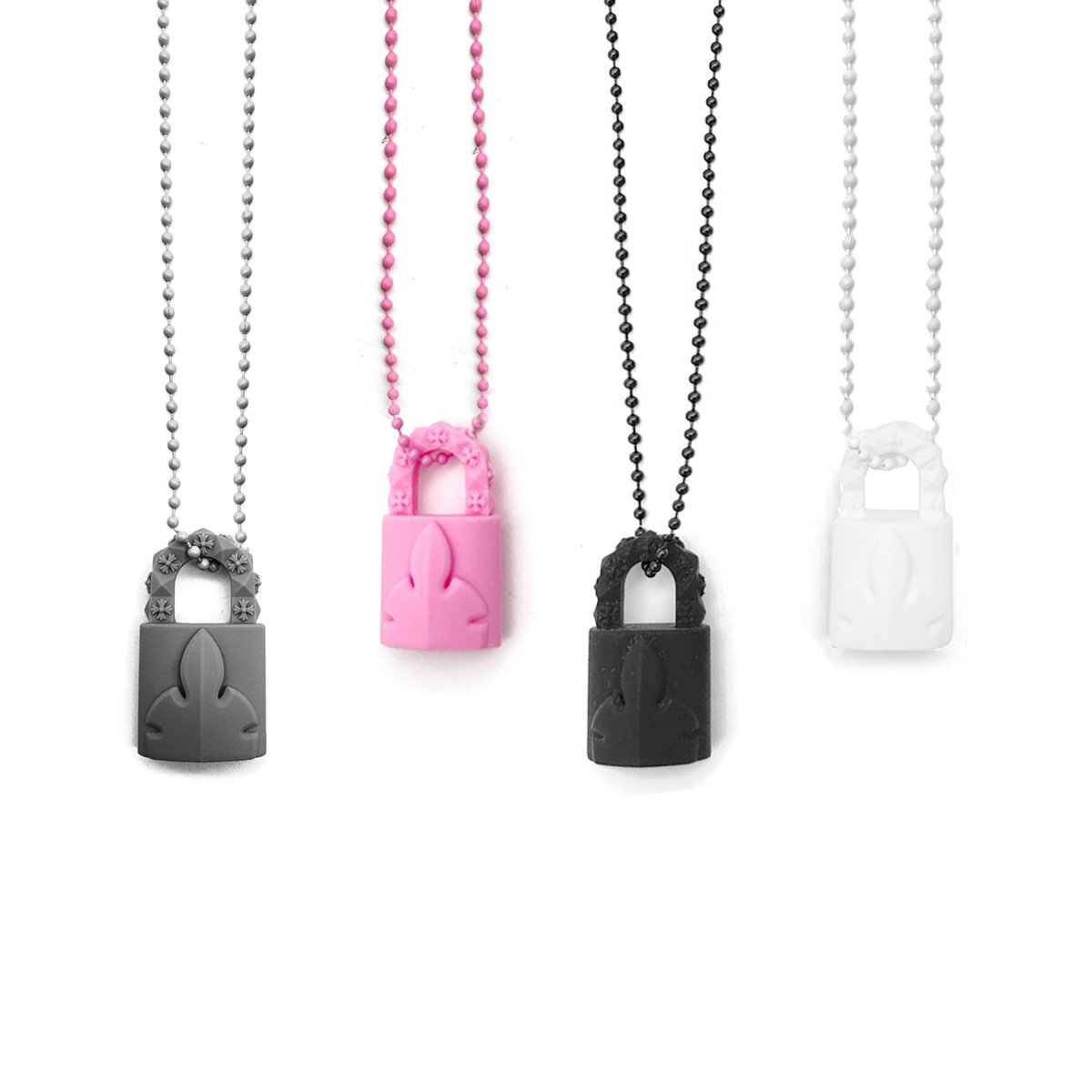 CHROME HEARTS クロムハーツ 樹脂製ロックペンダントボールチェーンネックレス