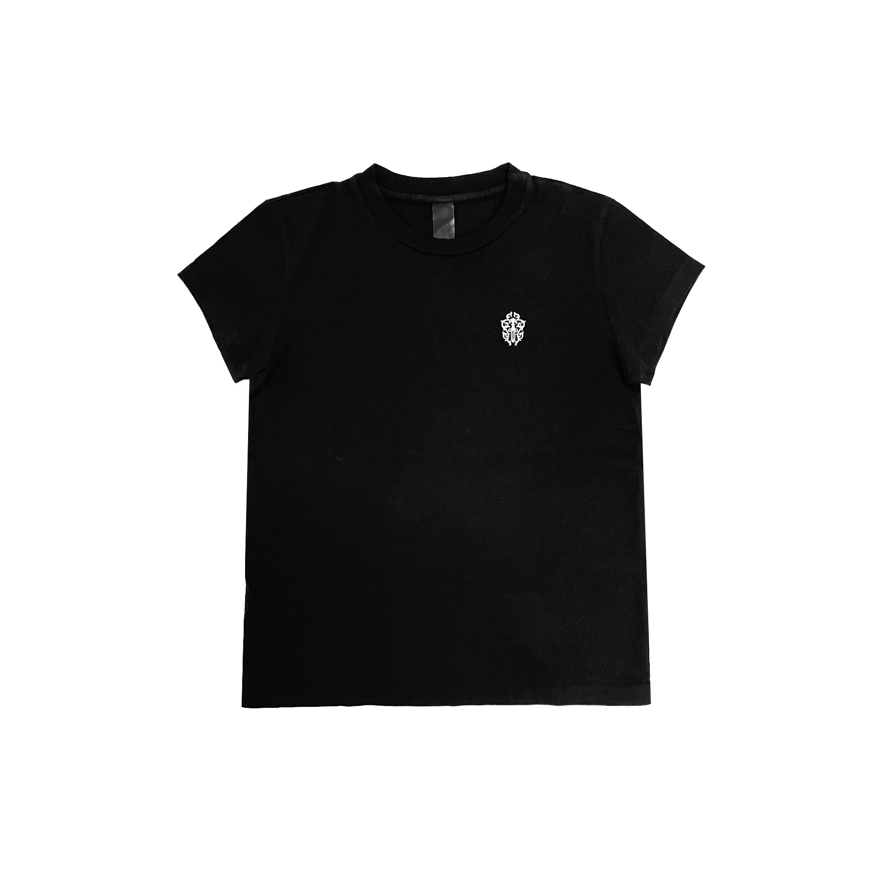 CHROME HEARTS クロムハーツ短剣刺繍入り黒半袖Tシャツ