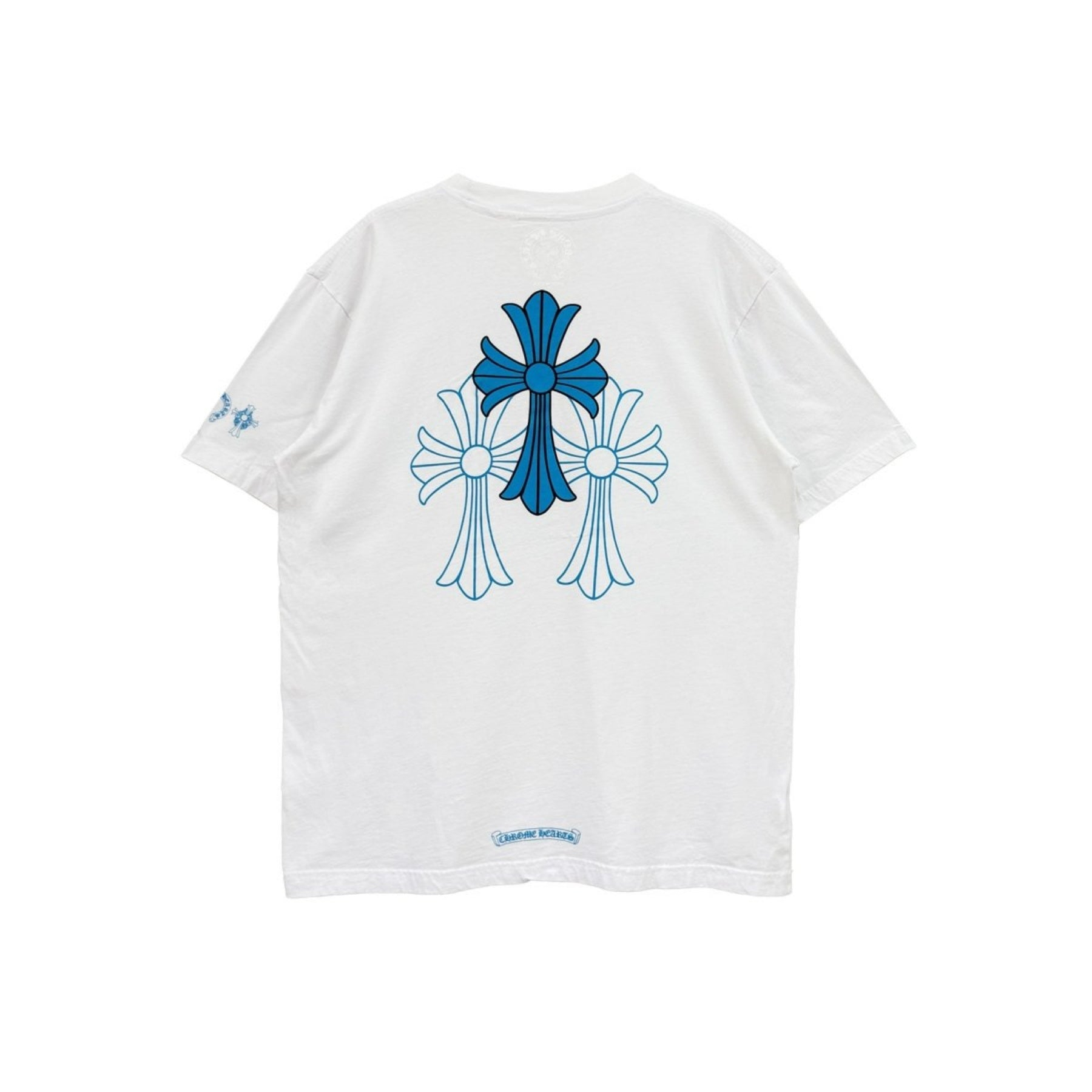 CHROME HEARTS クロムハーツ トリプルクロスロゴ入りホワイト半袖Tシャツ
