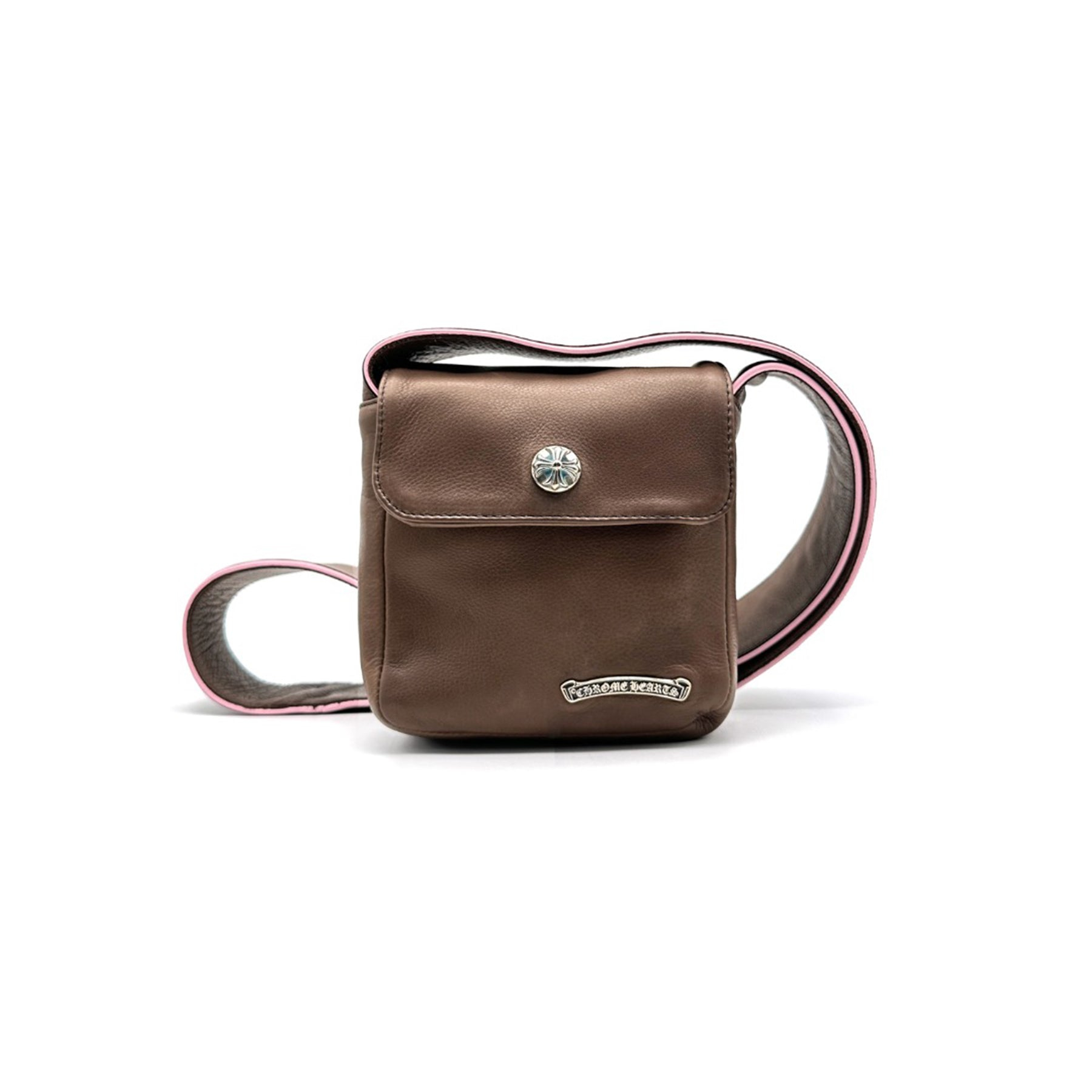 CHROME HEARTS (クロムハーツ) ブラウン＆ピンク ホットポット クロスボディバッグ