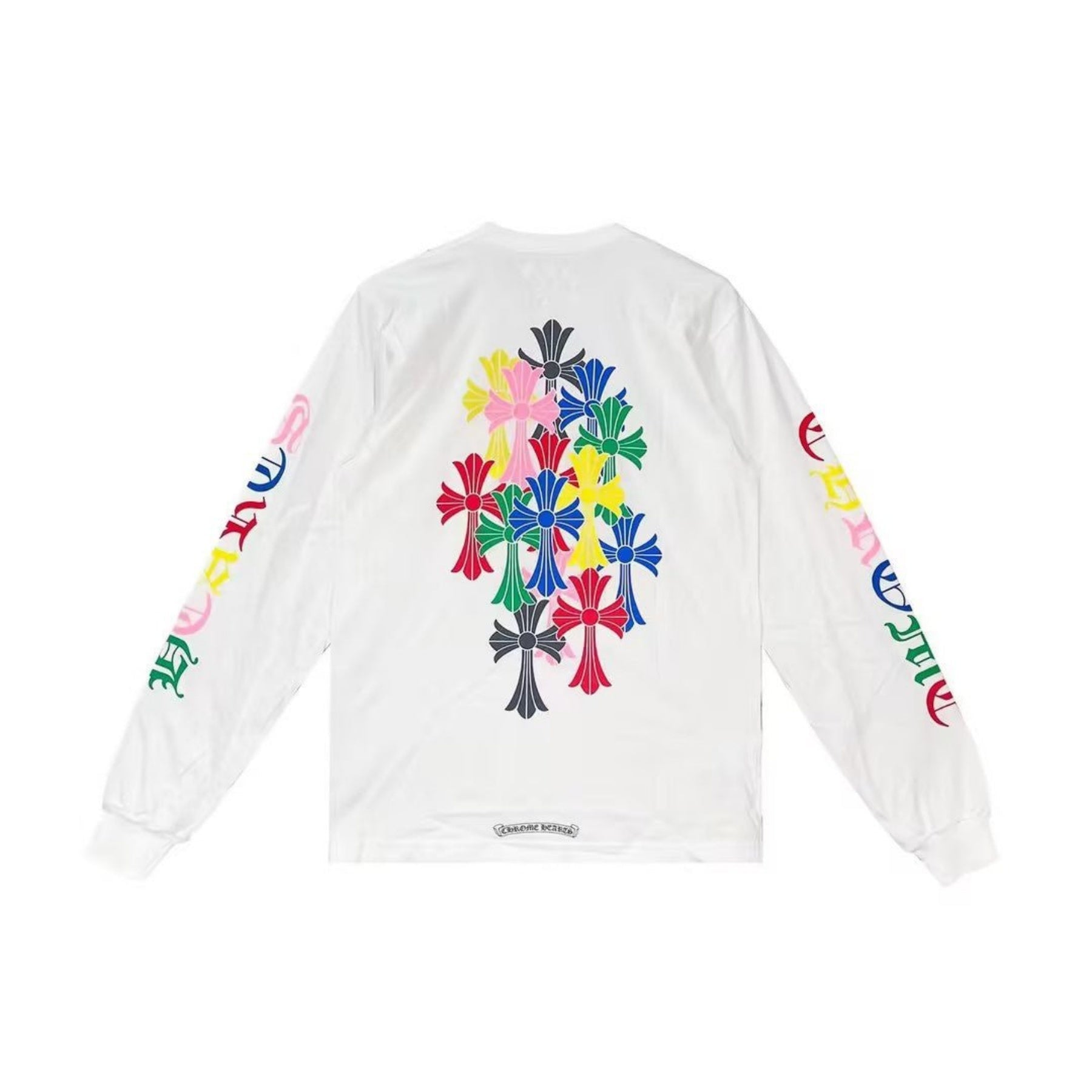 クロムハーツ マルチカラー クロス ロゴ ロングスリーブ Tシャツ