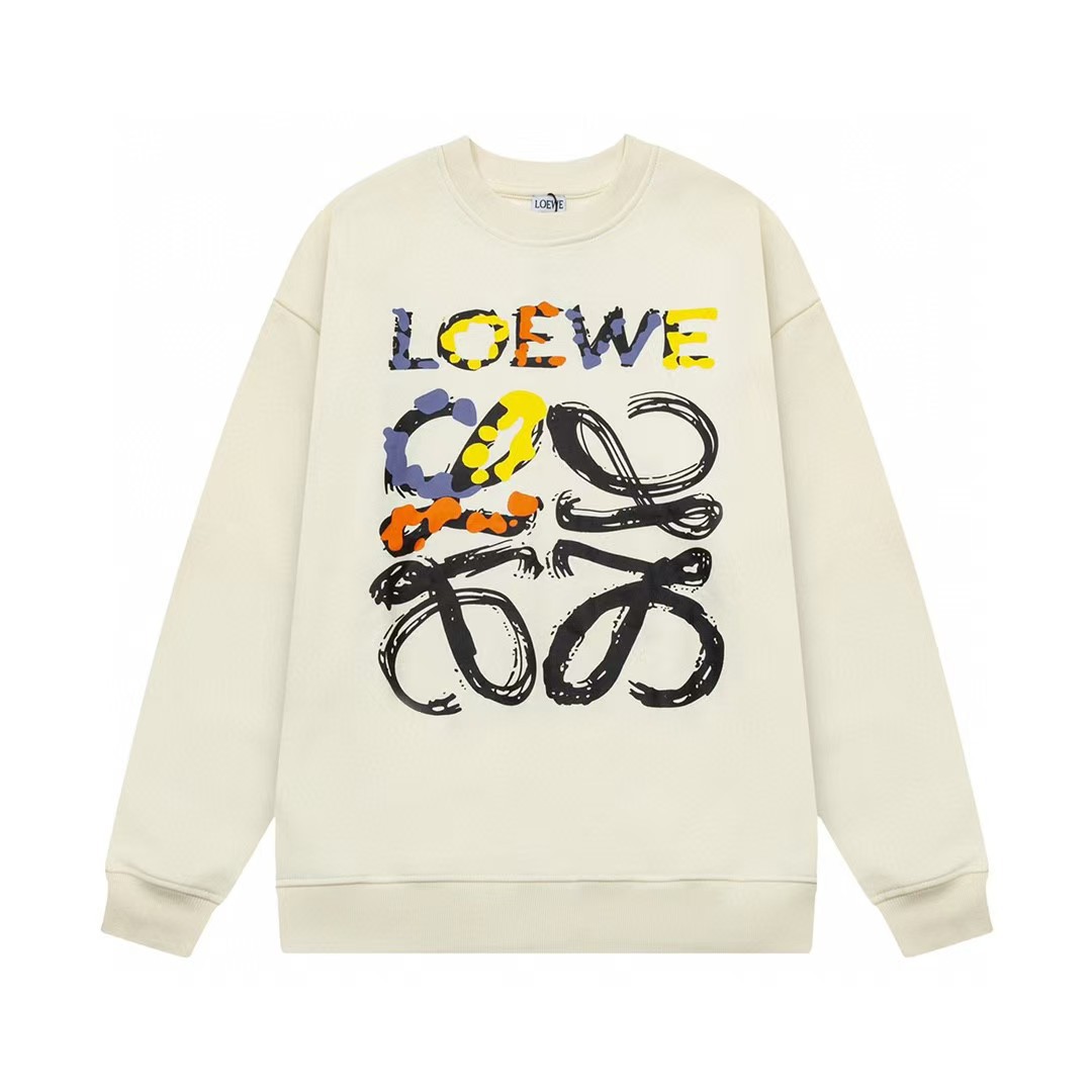 LOEWE ロエベ トレーナー アナグラムレディース スウェットシャツ クルーネック ロゴ刺繍 長袖