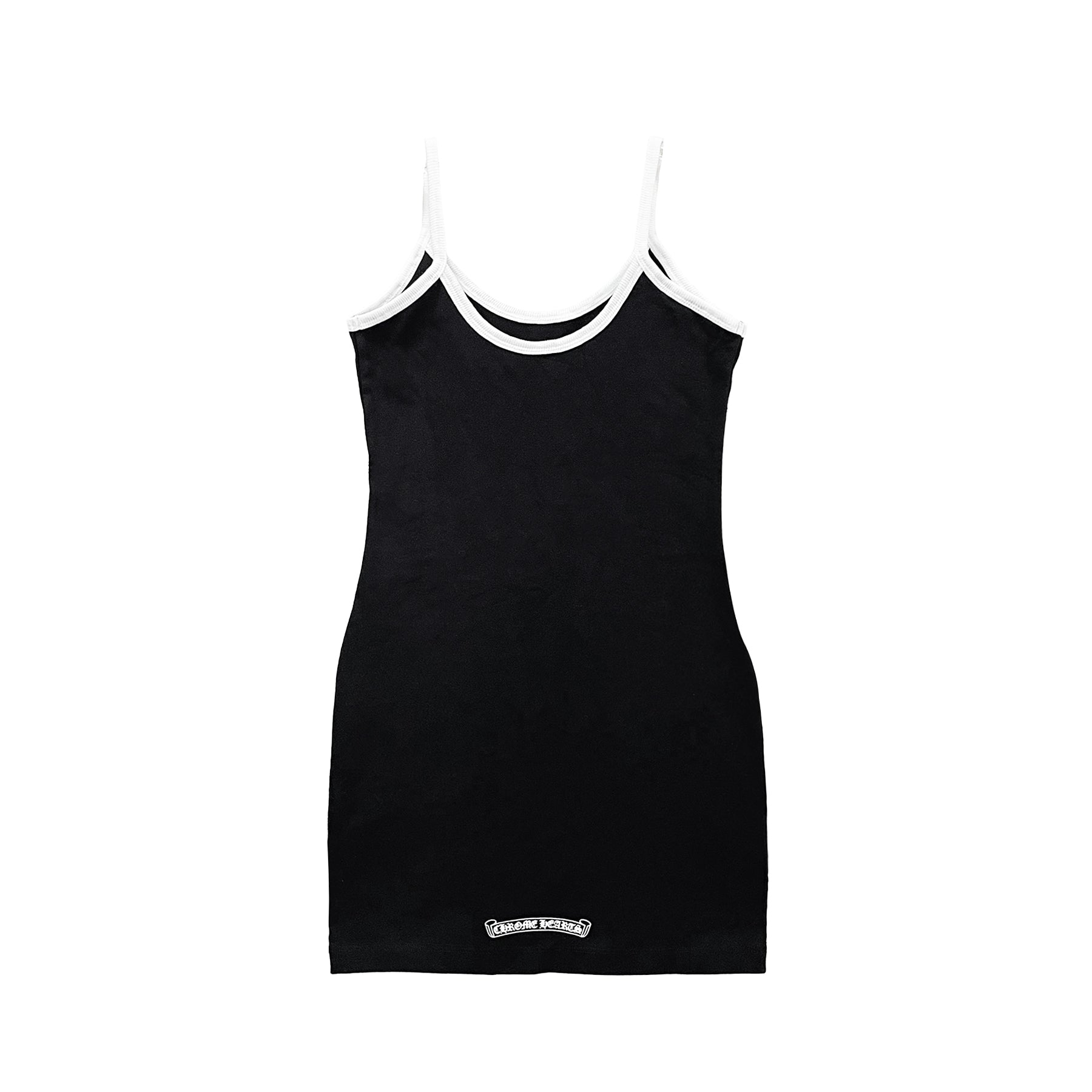 Chrome Hearts（Chrome Hearts）黑色馬蹄形Logo吊帶裙