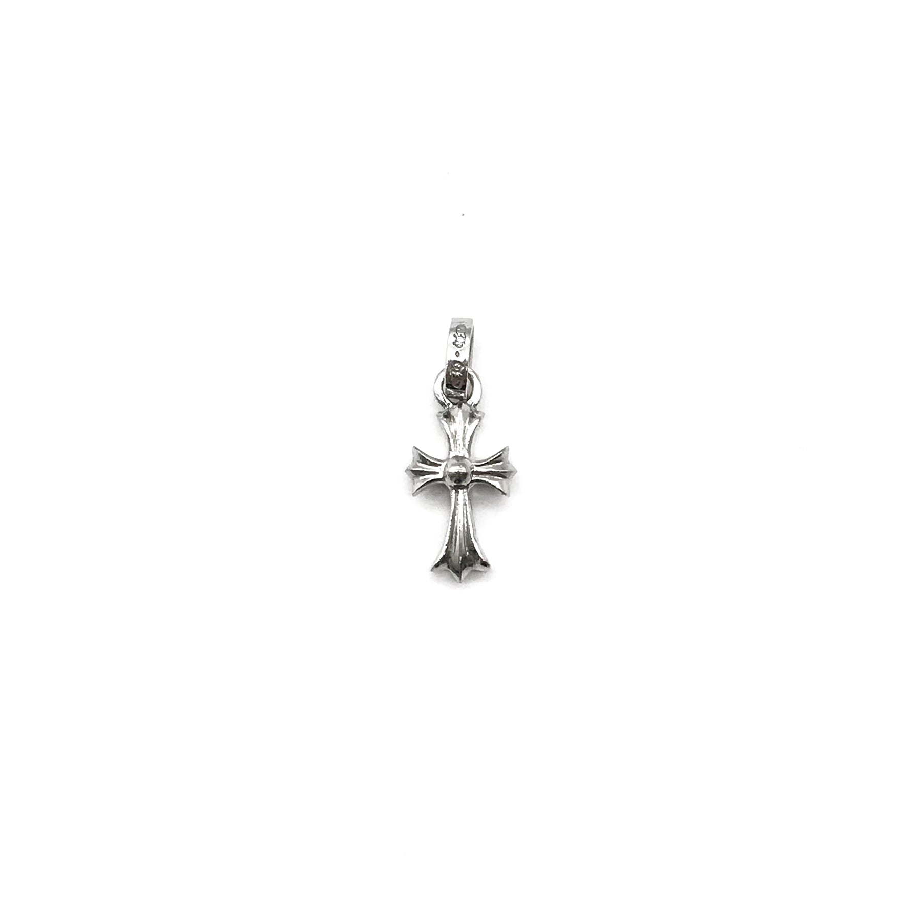 Chrome Hearts 18K ホワイトゴールド ピンクダイヤモンド ベイビーファット ネックレス チャーム