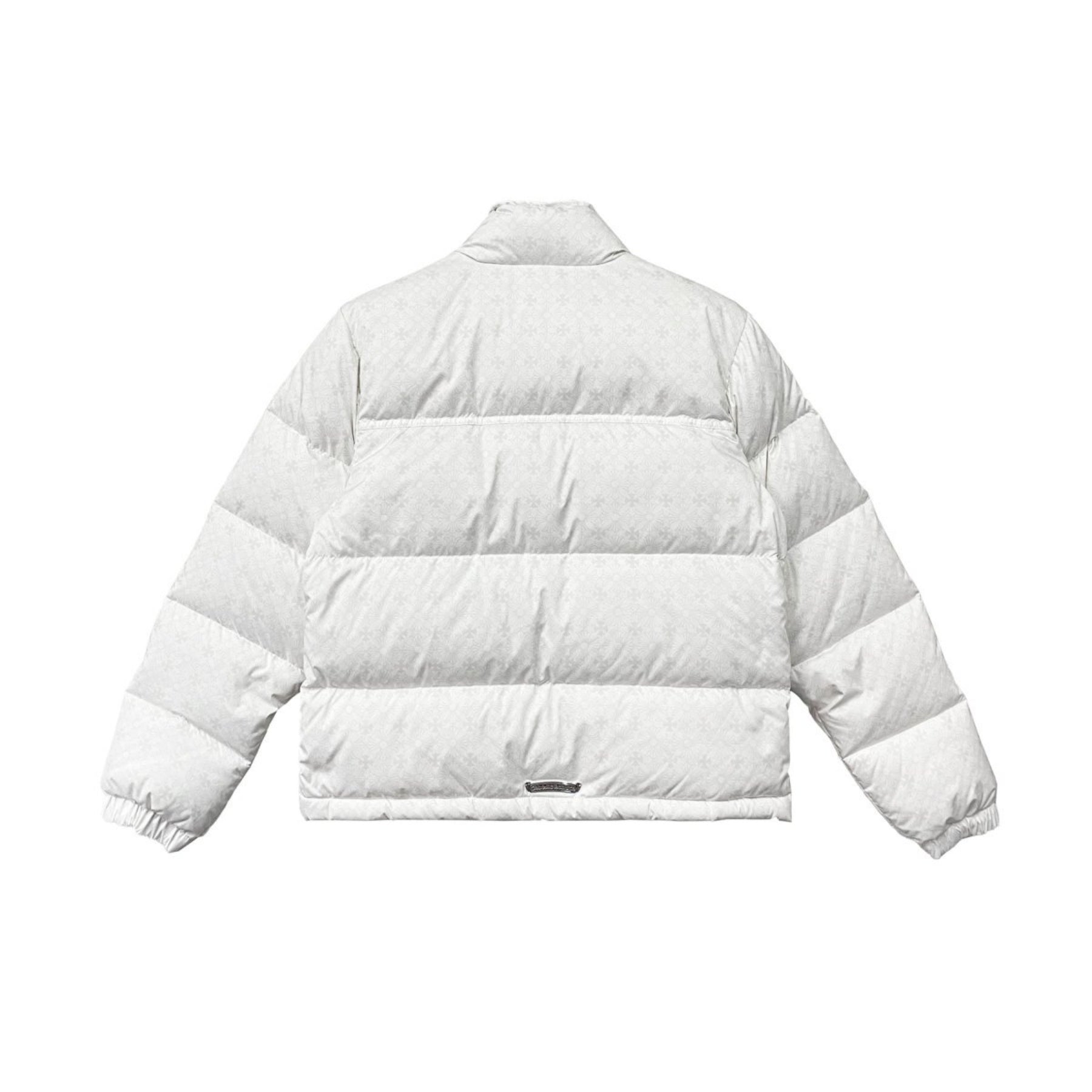 [CHROME HEARTS (クロムハーツ)ホワイトトーナルモノグラムクロスパターンパファージャケット
