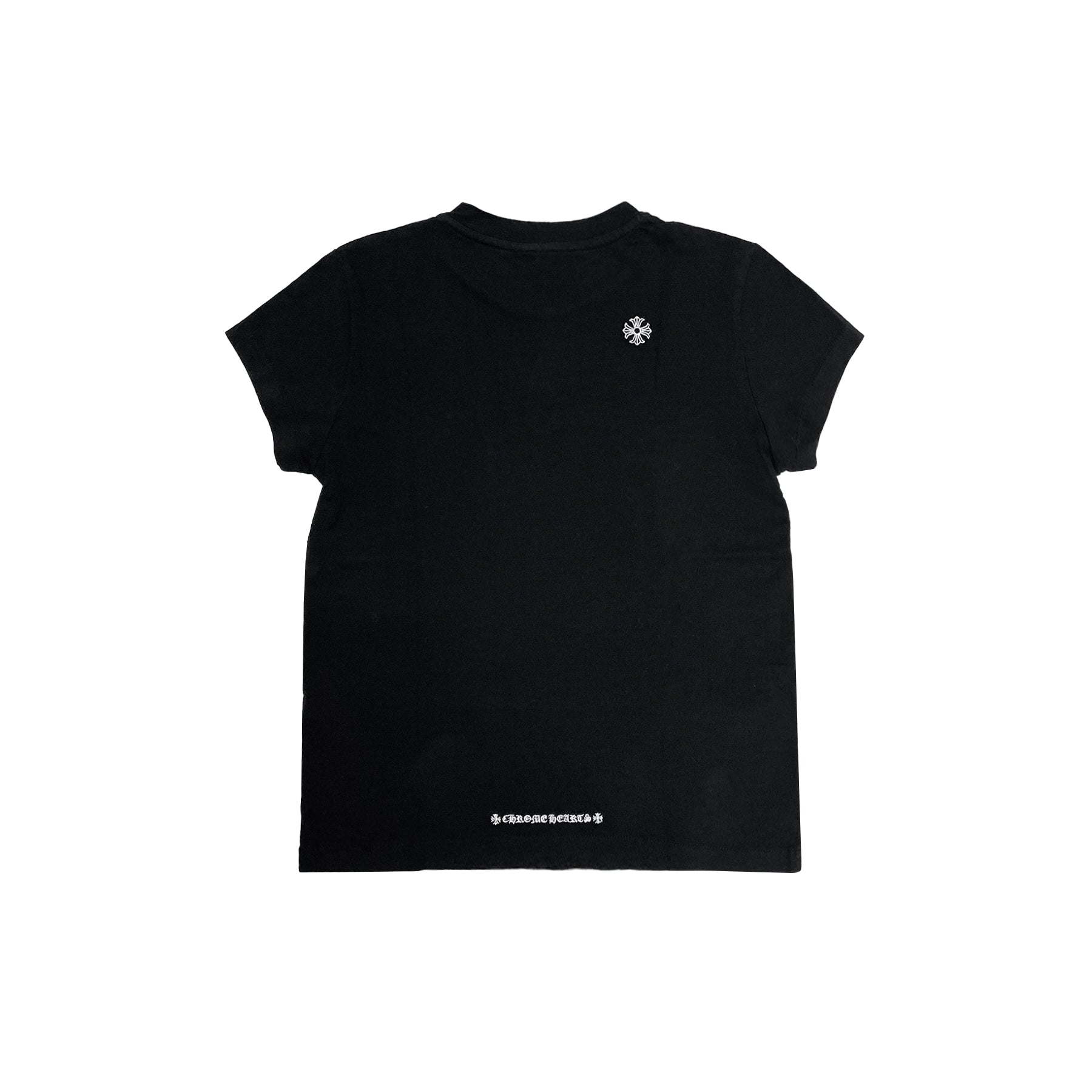 CHROME HEARTS クロムハーツ短剣刺繍入り黒半袖Tシャツ