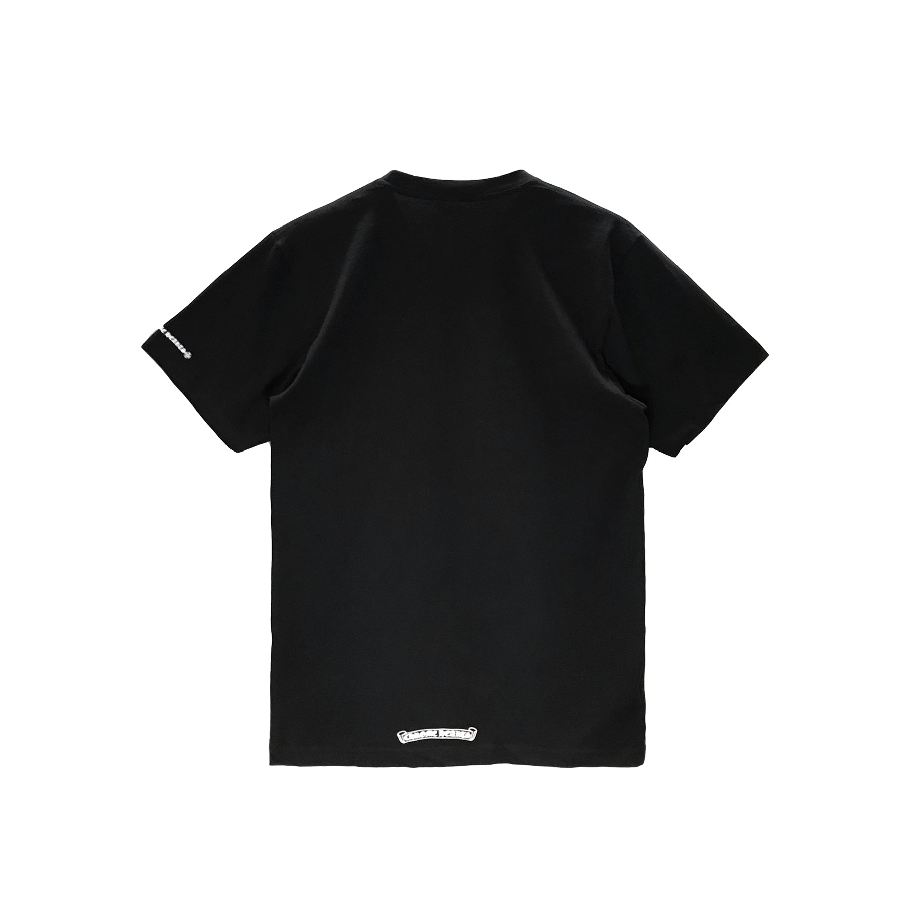 CHROME HEARTS クロムハーツ ネックロゴ入りホワイト半袖Tシャツ