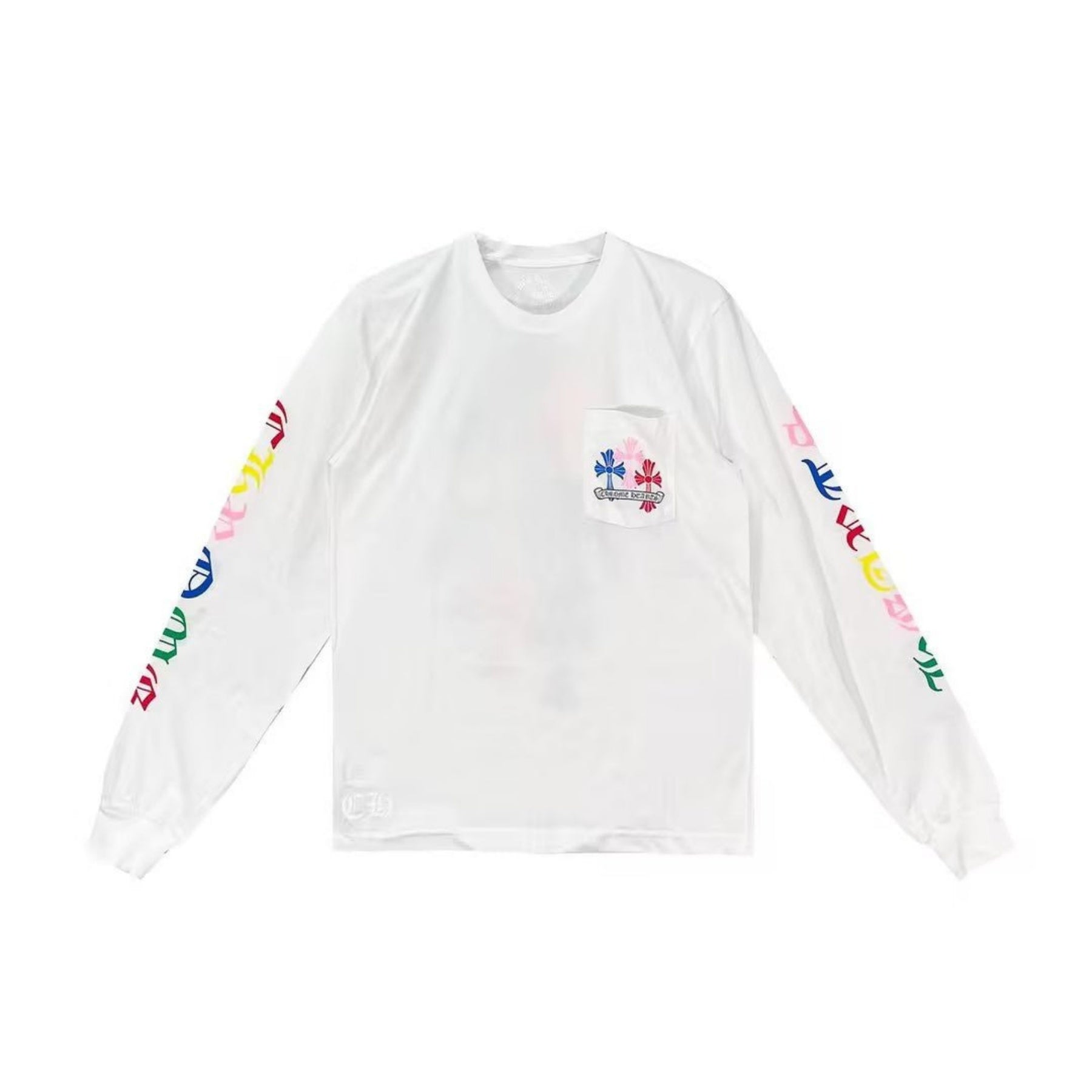 クロムハーツ マルチカラー クロス ロゴ ロングスリーブ Tシャツ