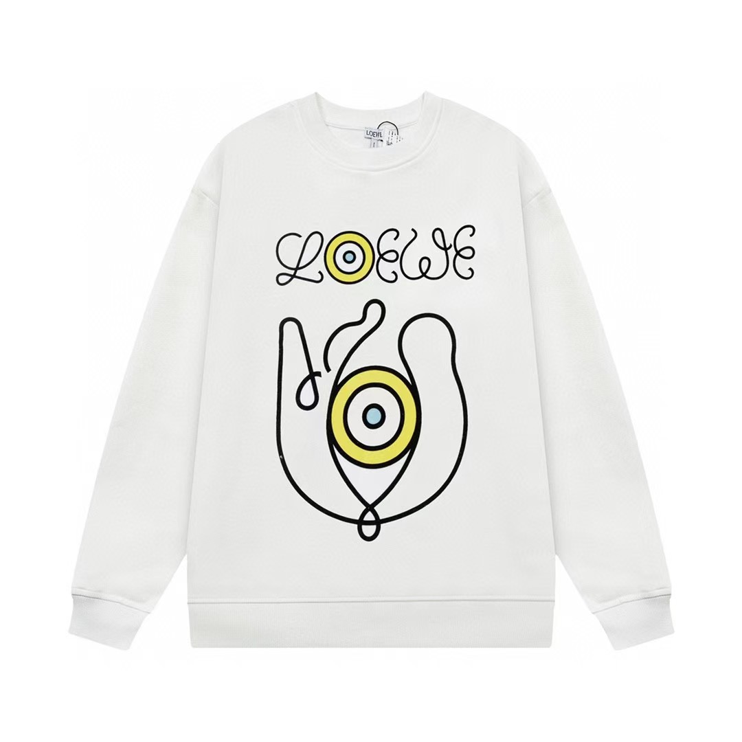 LOEWE ロエベ トレーナー アナグラムレディース スウェットシャツ クルーネック ロゴ刺繍 長袖