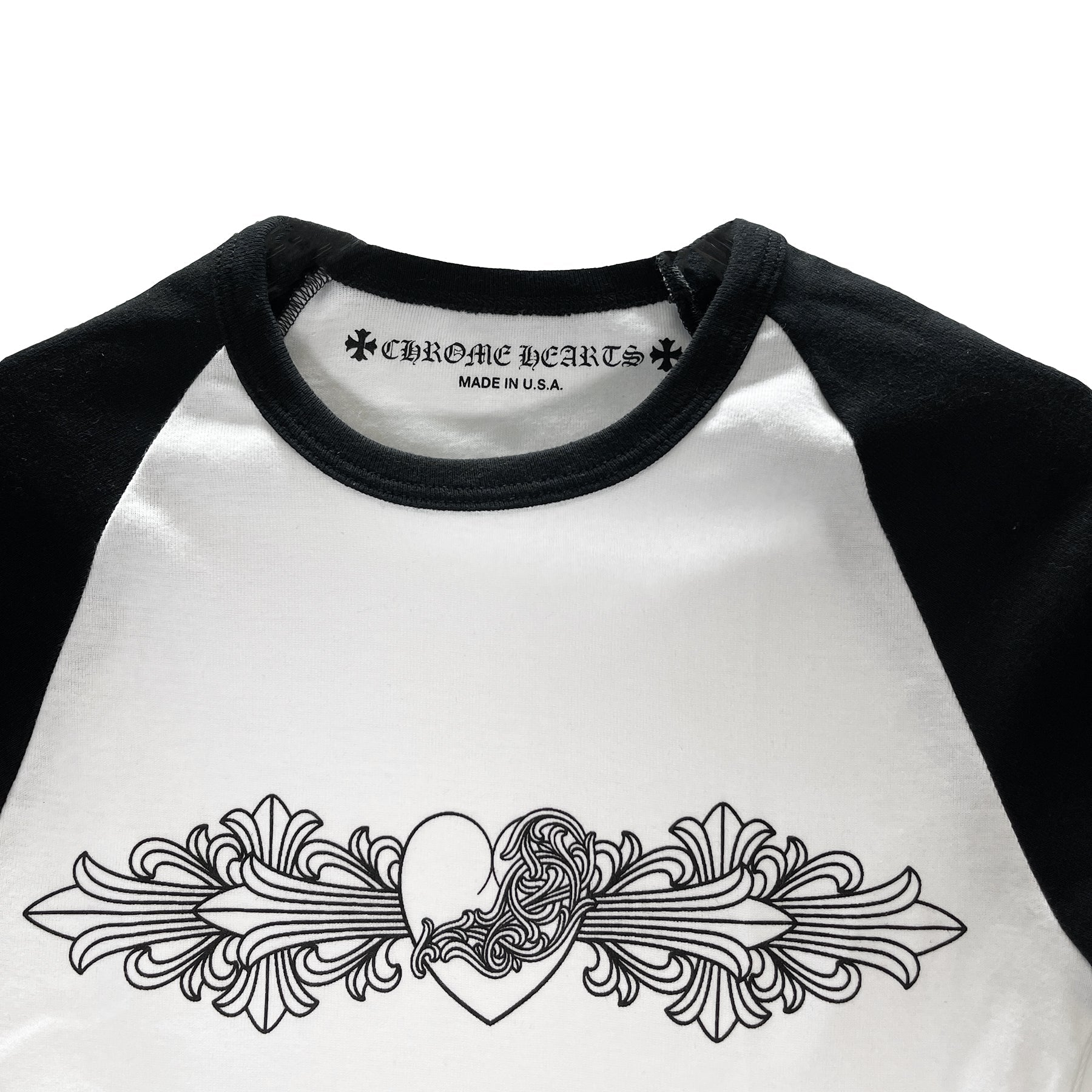 CHROME HEARTS (クロムハーツ) バインロゴ ベビーシャツ Tシャツ レディース