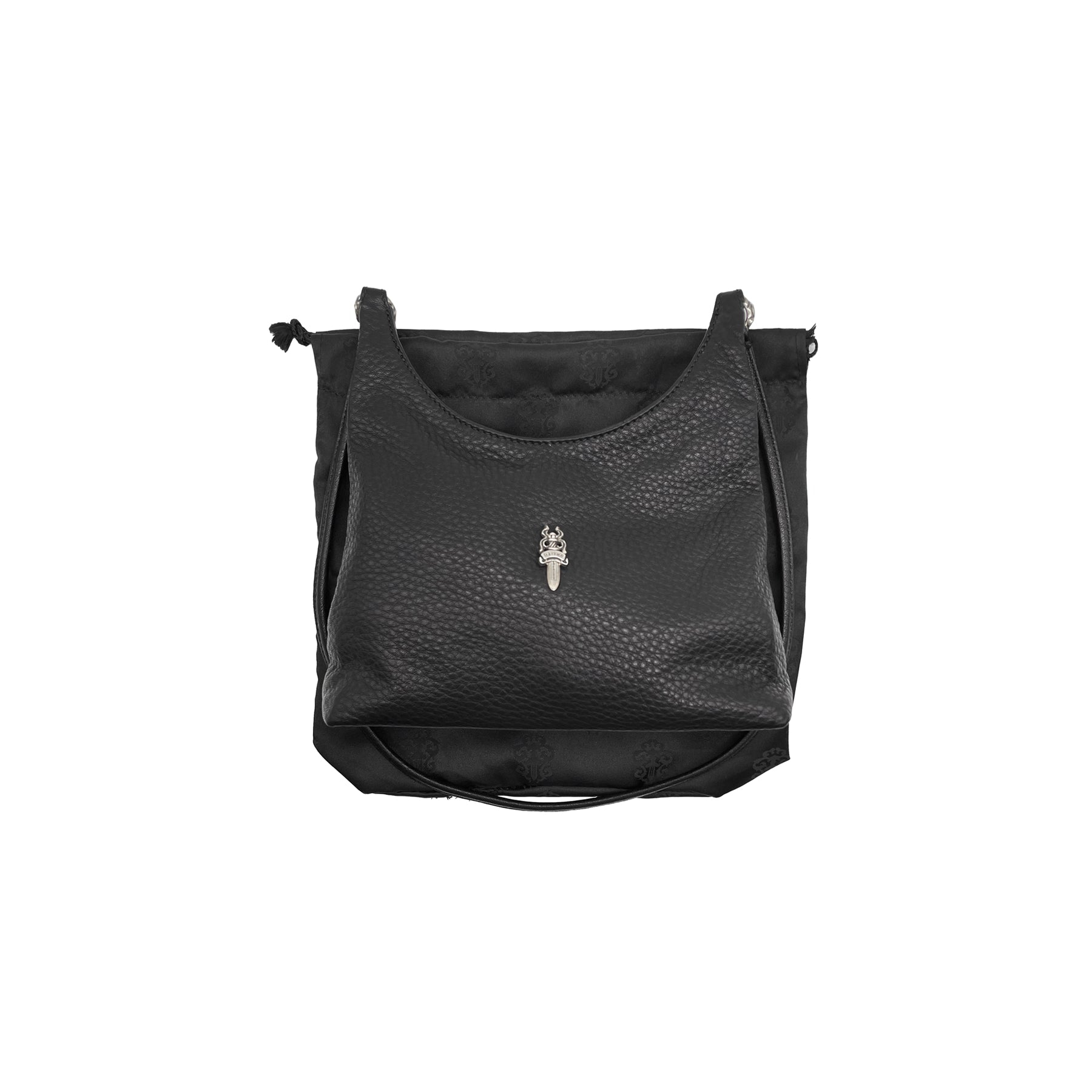 CHROME HEARTS (クロムハーツ) ヴィヴ シルバー ダガー ブラック ハンドバッグ
