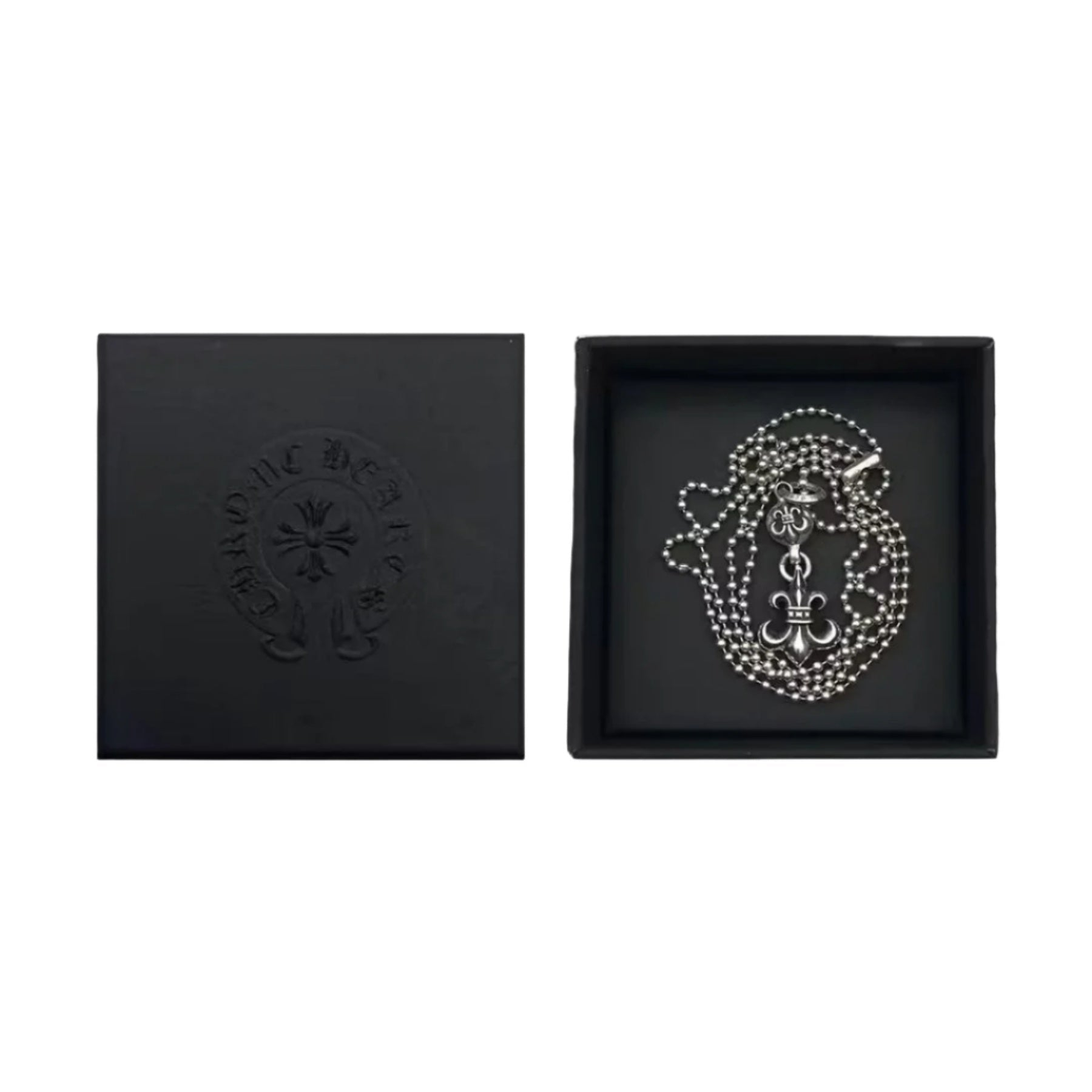 CHROME HEARTS (クロムハーツ) シルバー クロスボール&フルール ネックレス