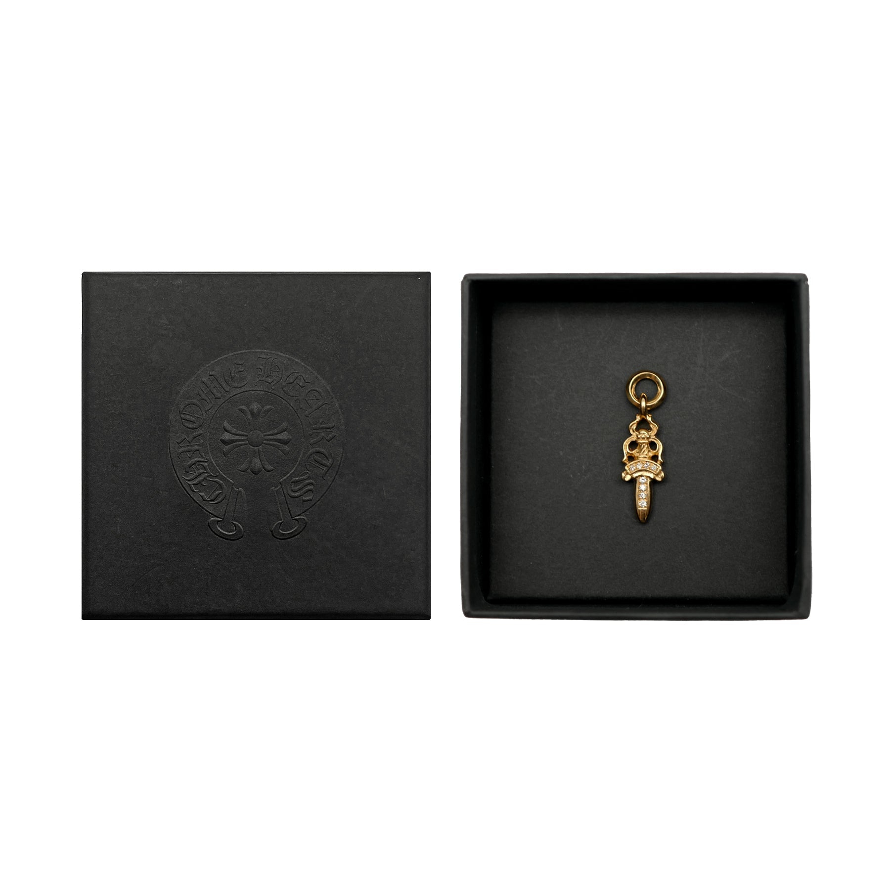 CHROME HEARTS (クロムハーツ) 22K ゴールド ダイヤモンド ダガー ペンダント
