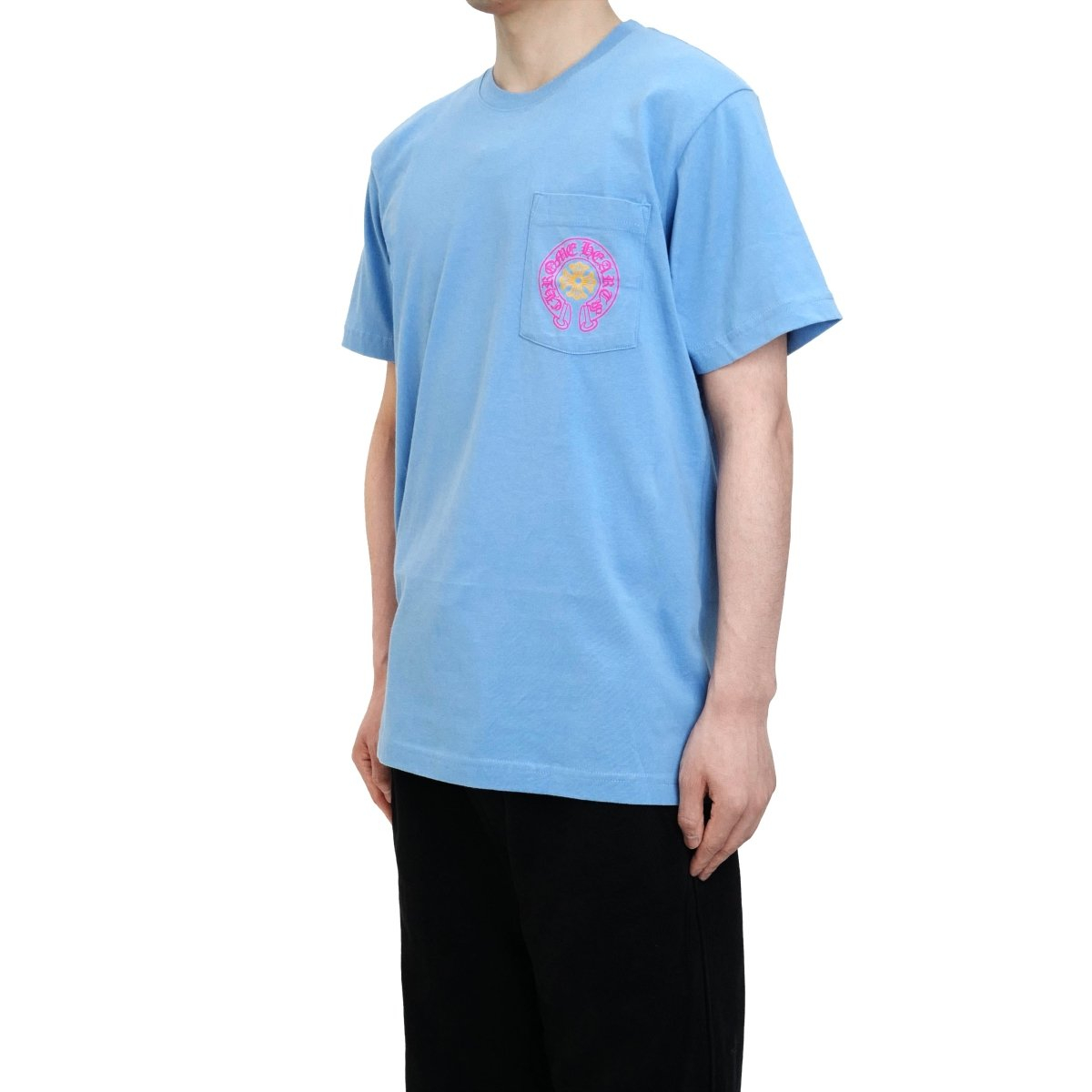 CHROME HEARTS クロムハーツ マイアミ限定ホースシューブルー半袖Tシャツ