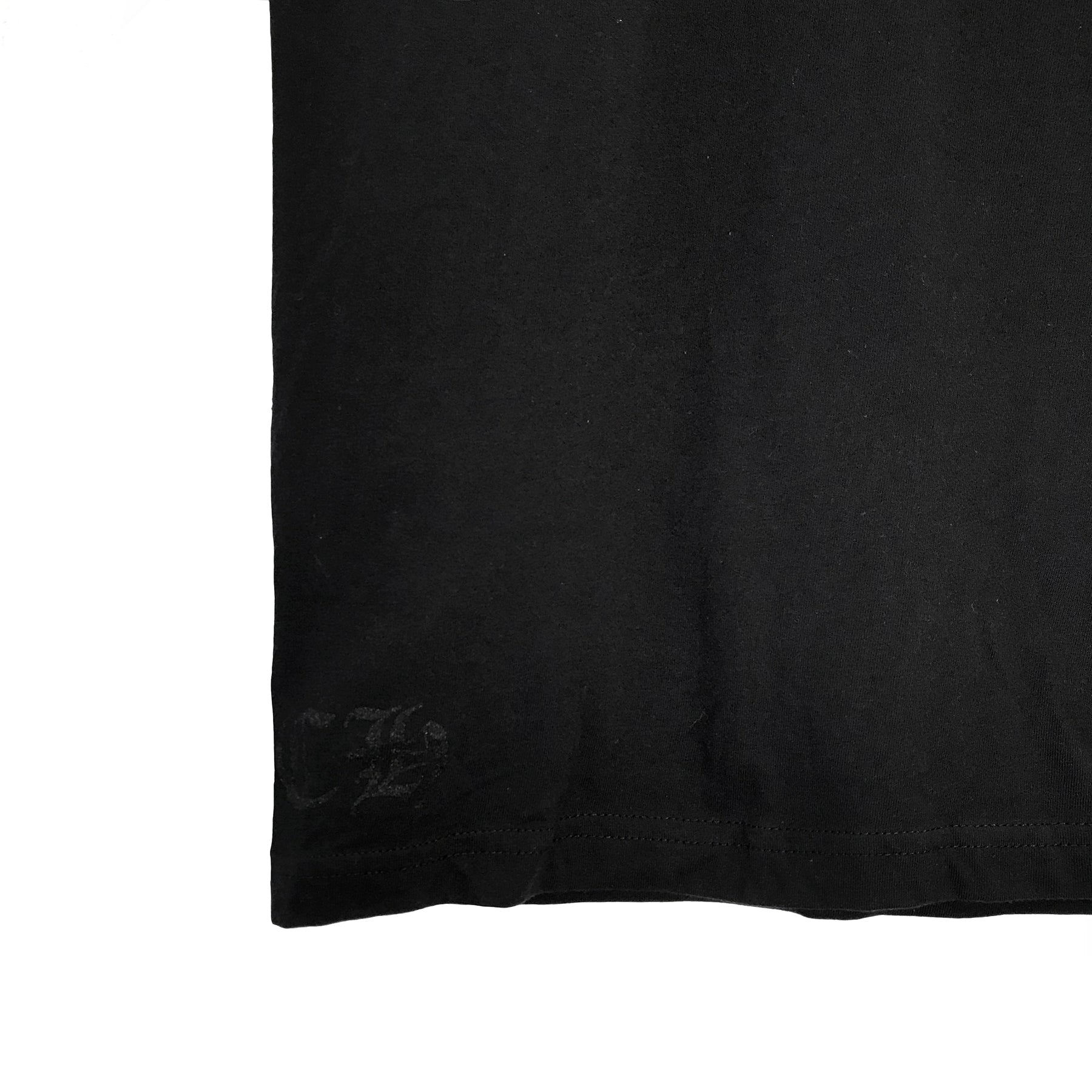 CHROME HEARTS クロムハーツ ネックロゴ入りホワイト半袖Tシャツ