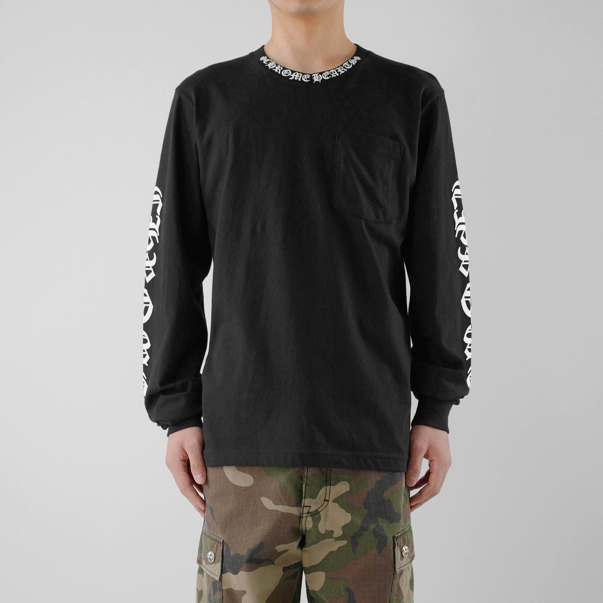 CHROME HEARTS (クロムハーツ) スクリプトカラーロゴ ロングスリーブTシャツ