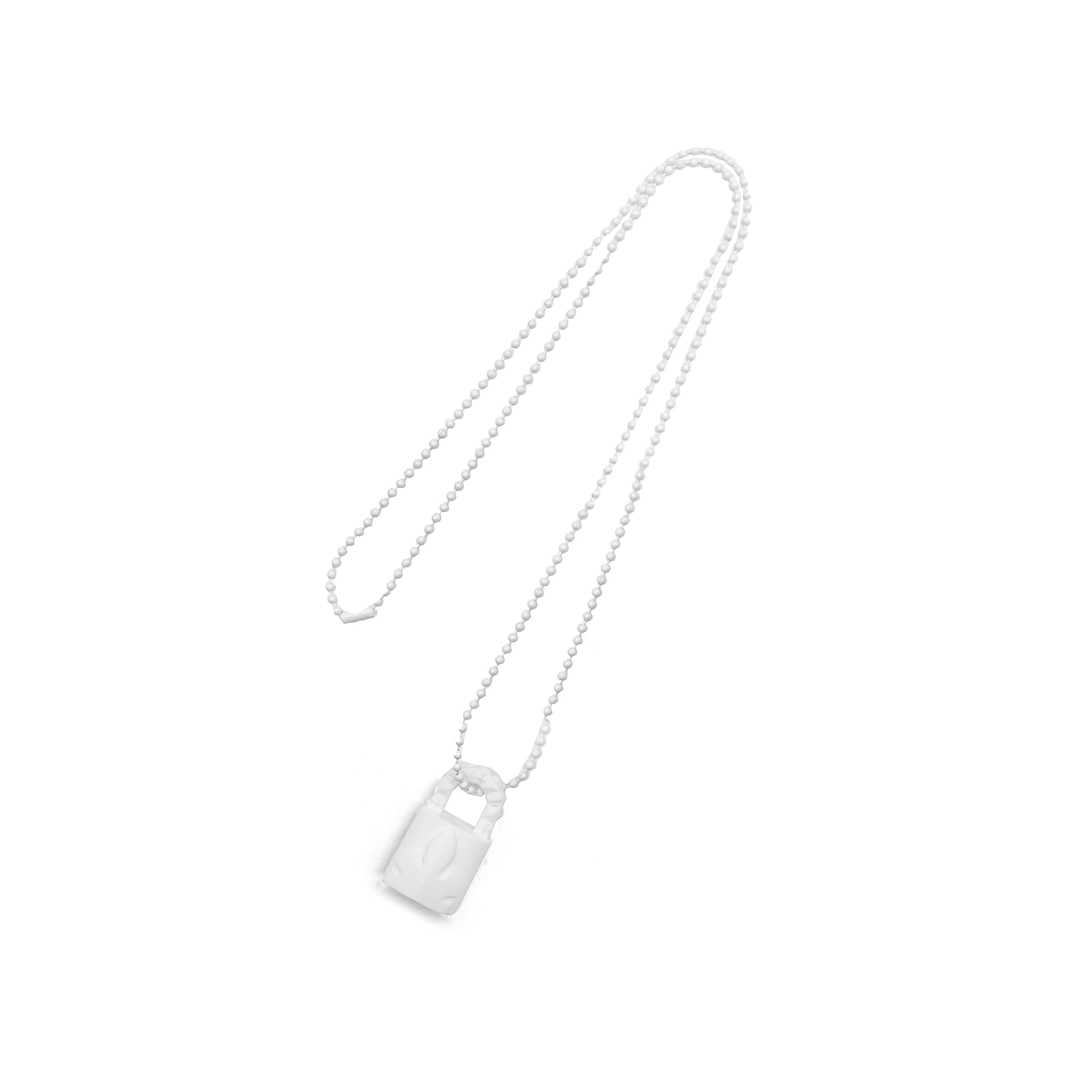 CHROME HEARTS クロムハーツ 樹脂製ロックペンダントボールチェーンネックレス