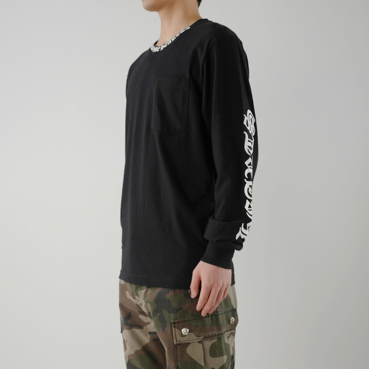 CHROME HEARTS (クロムハーツ) スクリプトカラーロゴ ロングスリーブTシャツ