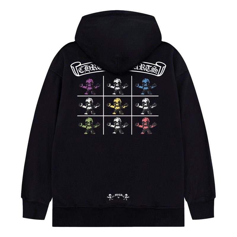 クロムハーツ/Chrome Hearts パーカー ブラック／ホワイト長袖パーカー chhoodie050