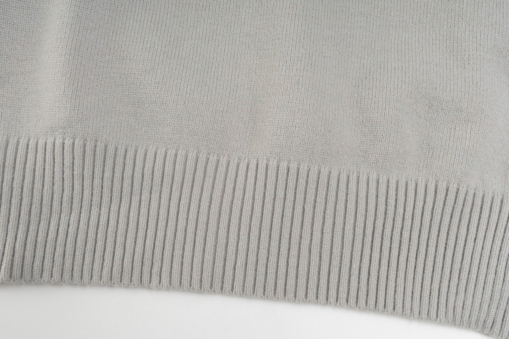 ★AMI★ハートロゴ メリノウール セーター★グレー