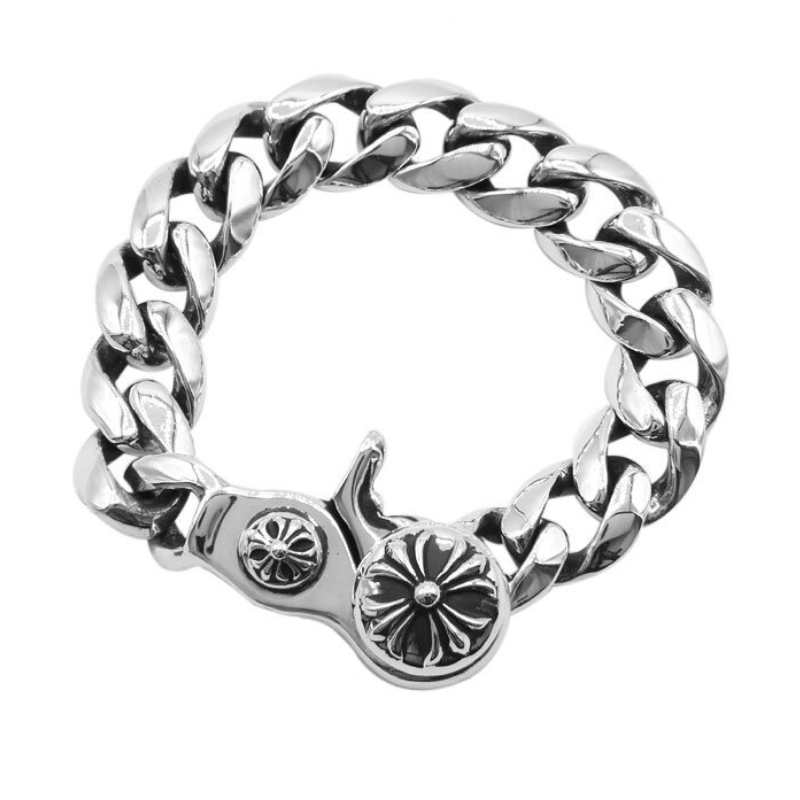 Chrome Heartsクロムハーツ クラシックチェーン クリップ ブレスレット